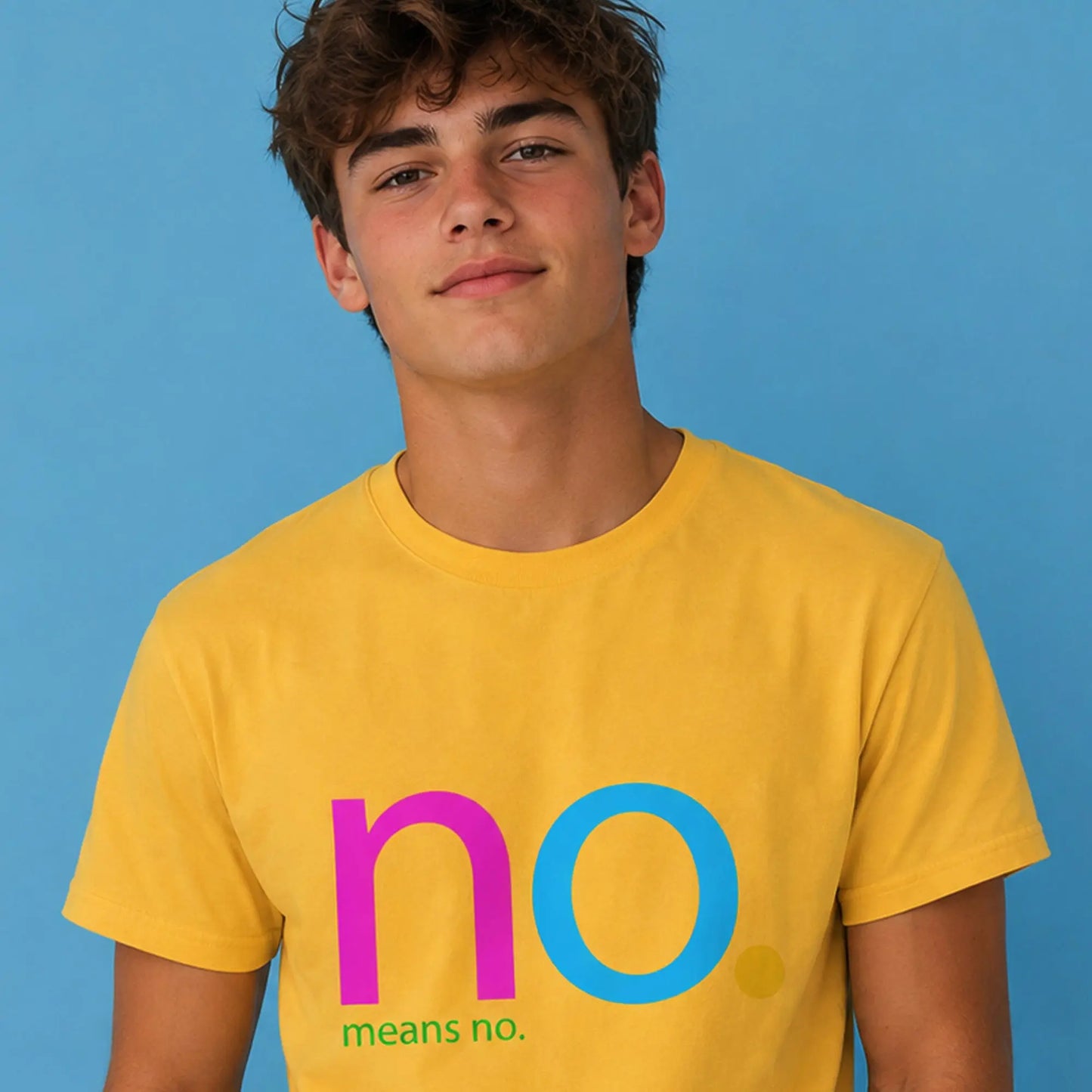 Loud. Clear. Unapologetic. This NO. MEANS NO. Tee. SHOP Now at The Wishful Fish KIDS