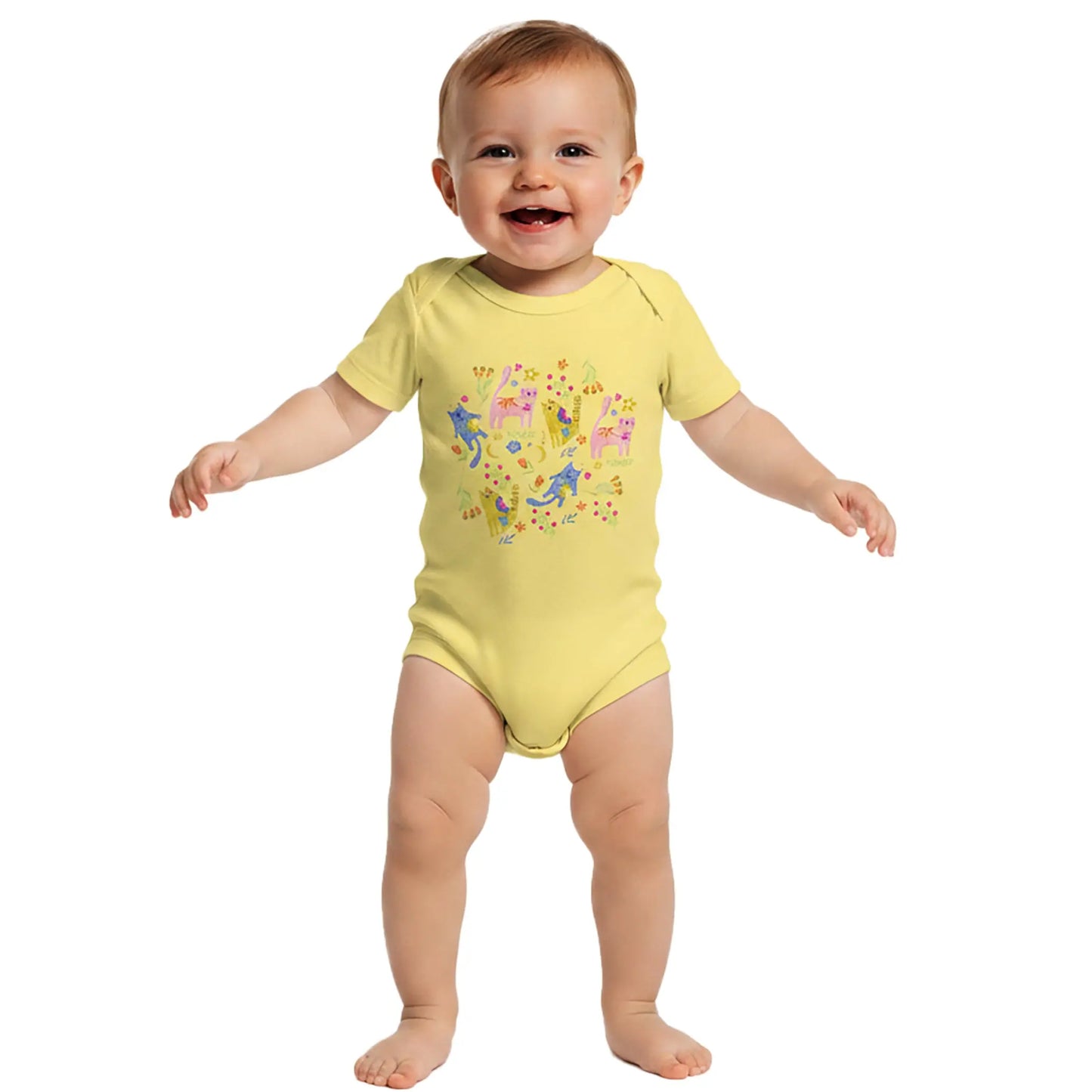 Onesie Cool Cat Crew — Cozy, Soft Cotton for Your Little One The Wishful Fish Kids