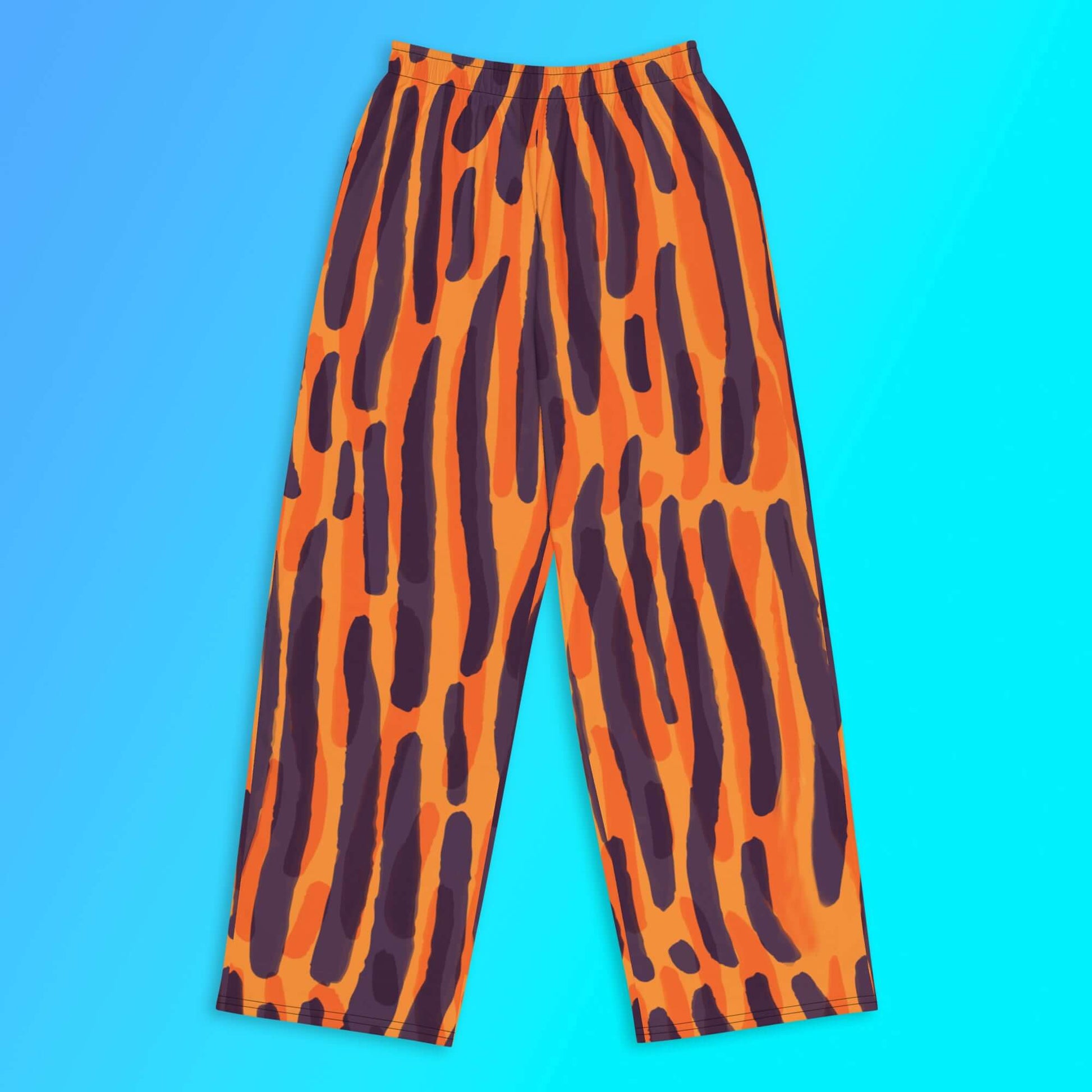 Zebra Stripes Unisex Wide Leg Pants - Premium Wide Leg Pants from The Wishful Fish Kids - Just $40! Shop now at The Wishful Fish Kids