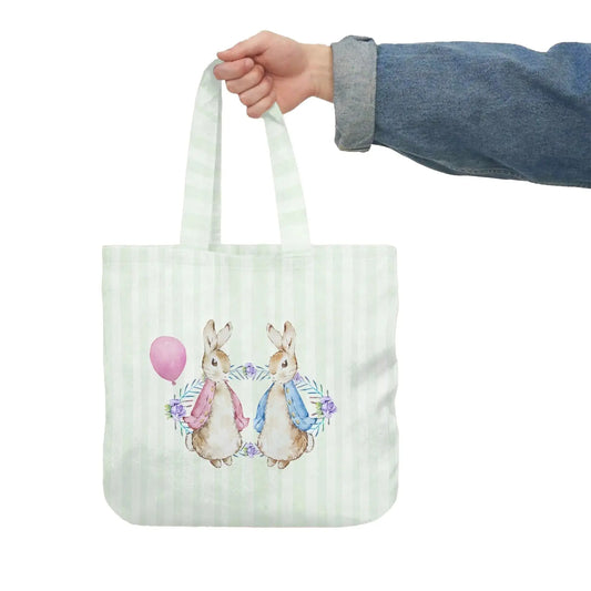 This charming Peter Rabbit tote is the perfect thank you gift for celebrating your baby reveal. SHOP Now at The Wishful Fish KIDS
