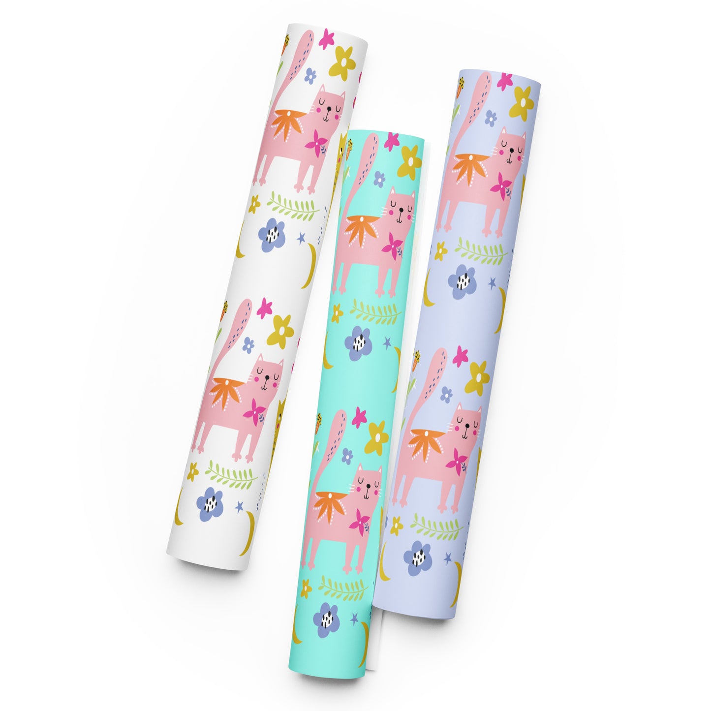 SHOP PLAYFUL KITTIES Gift Wrapping Paper at The Wishful Fish KIDS – A great fit for cute gifts, perfect presents, for all your special occasions!