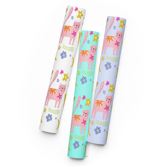 SHOP PLAYFUL KITTIES Gift Wrapping Paper at The Wishful Fish KIDS – A great fit for cute gifts, perfect presents, for all your special occasions!