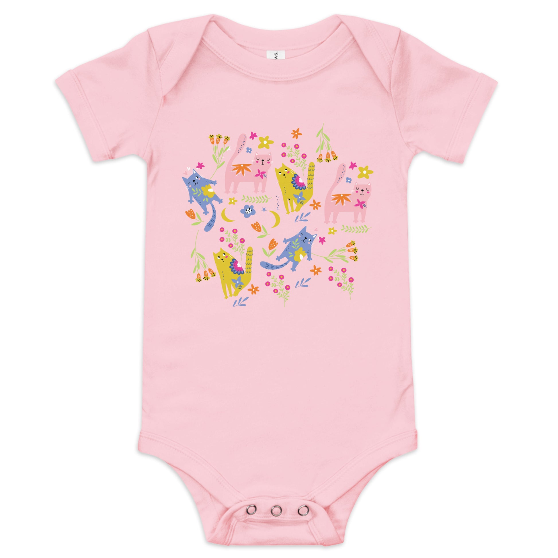 A cozy essential for keeping baby comfy and cute all day long! SHOP PLAYFUL KITTIES One Piece at The Wishful Fish KIDS. 
