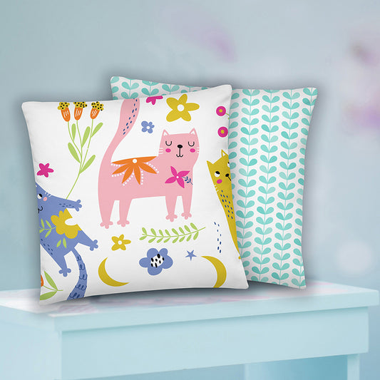 SHOP PLAYFUL KITTIES Pillows at The Wishful Fish Kids. Fun room decor with extra cuteness—makes the perfect gift. Unique kids accessories for any kids room!