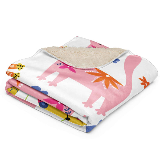 SHOP PLAYFUL KITTIES Sherpa Blanket at The Wishful Fish KIDS. Featuring an adorable kitty design, makes a wonderful gift for new mom to be.