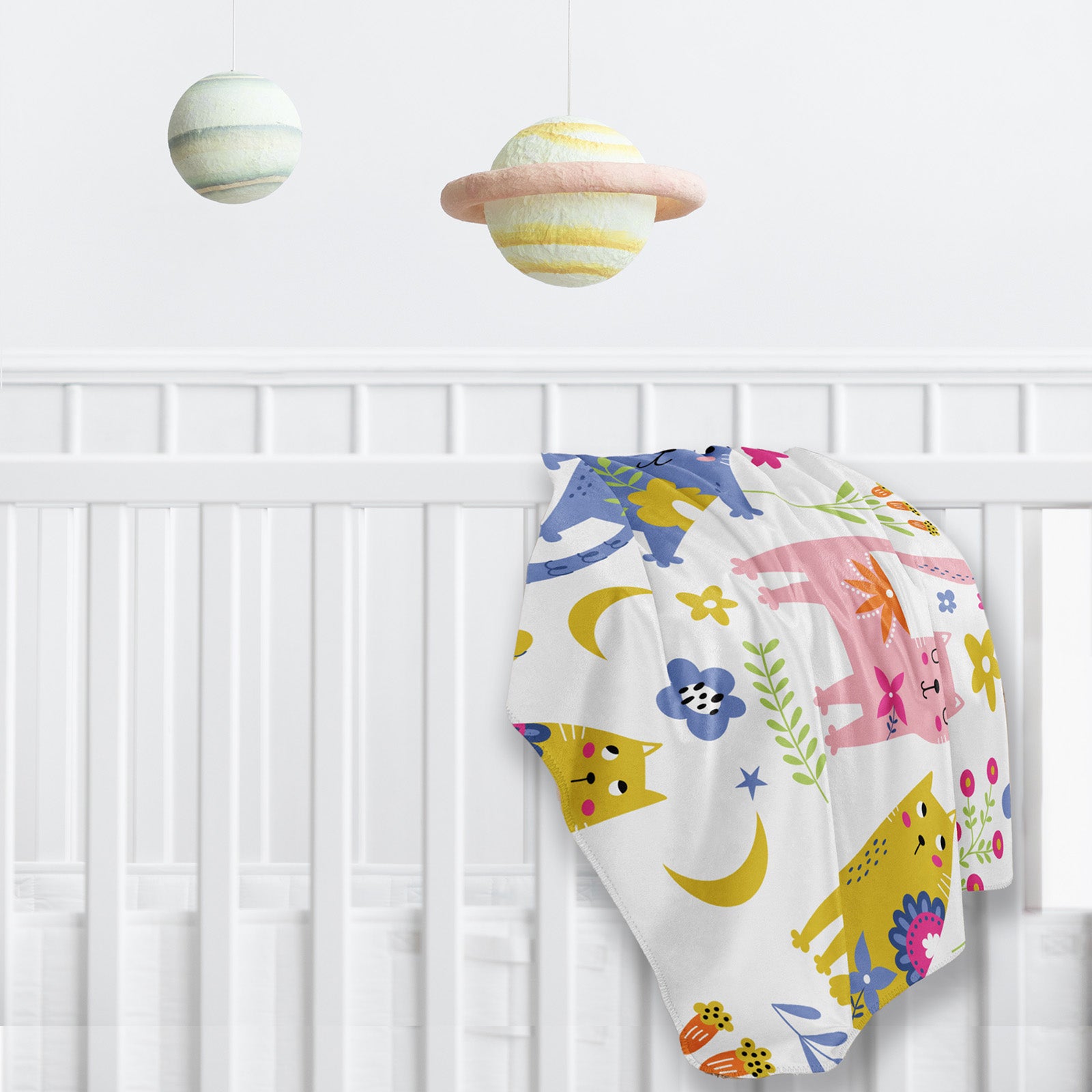 SHOP PLAYFUL KITTIES Sherpa Blanket at The Wishful Fish KIDS. Makes a lovely new baby gift. Perfect gift for mom to be. Ultimate cuteness!