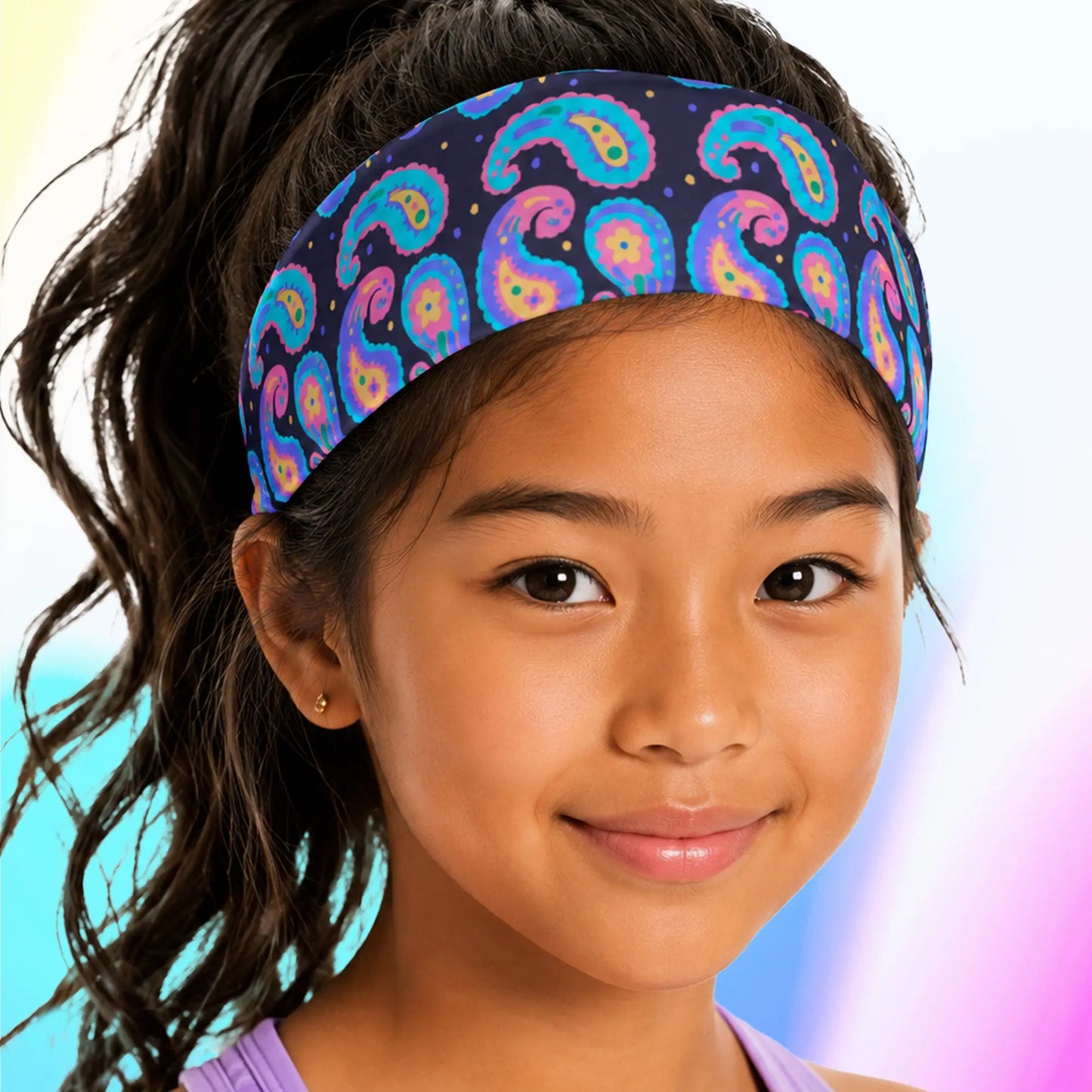 Paisley Headband — Color That Moves with You Instantly Energizes Any Look The Wishful Fish Kids