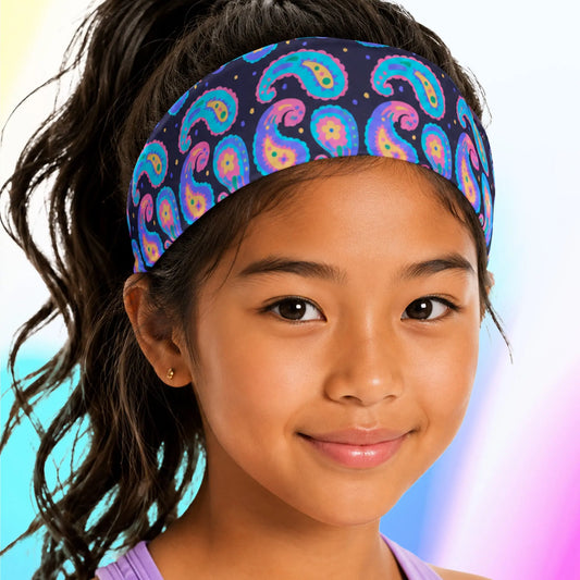 Paisley Headband — Color That Moves with You Instantly Energizes Any Look The Wishful Fish Kids