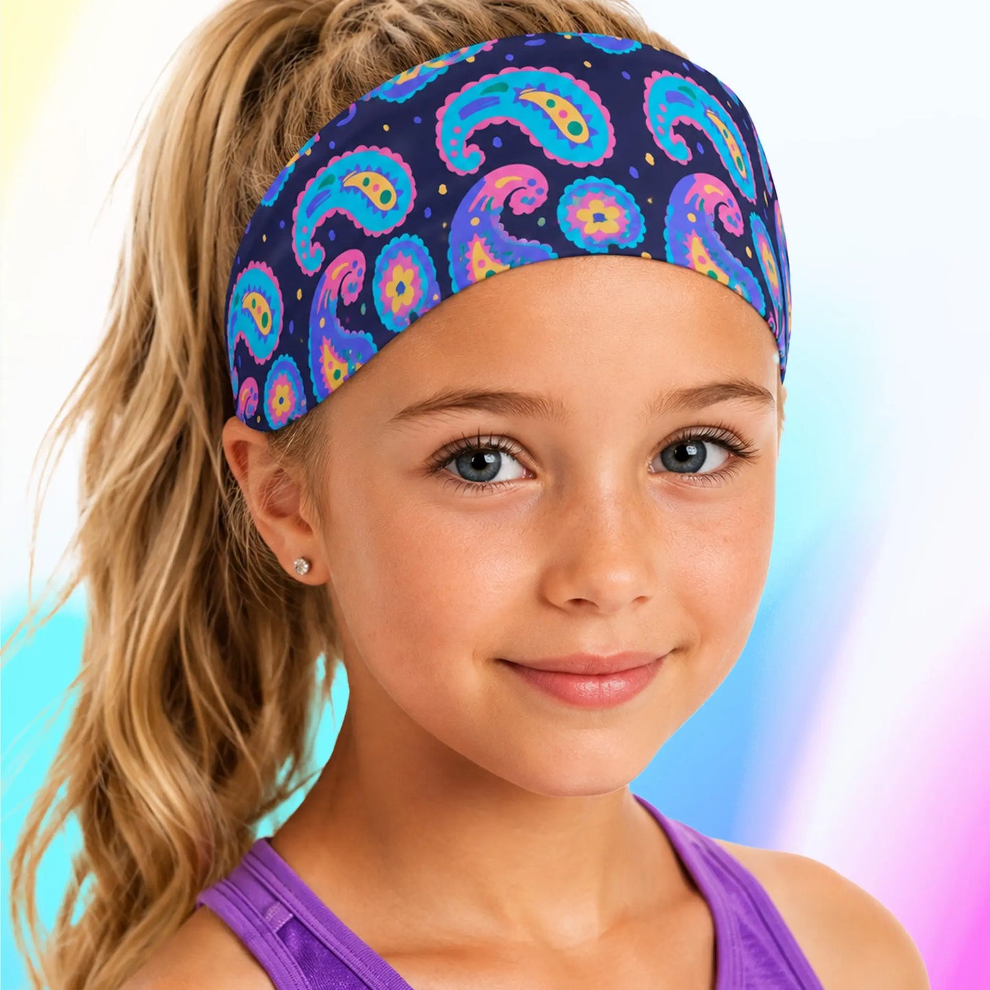 Paisley Headband — Color That Moves with You Instantly Energizes Any Look The Wishful Fish Kids