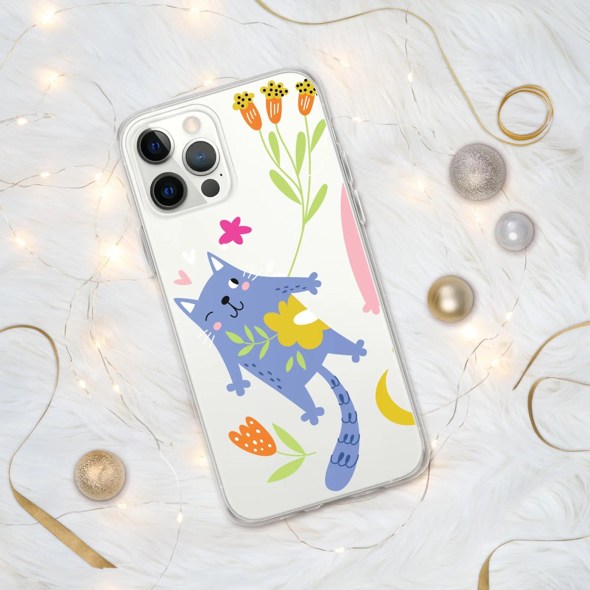 Playful Kitties iPhone Case with Cats — Fun Design, Durable Protection, and Wireless Charging Compatible - The Wishful Fish Kids