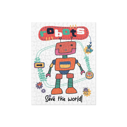The colorful design will keep you entertained as you piece together the robots in action. SHOP Now at The Wishful Fish KIDS
