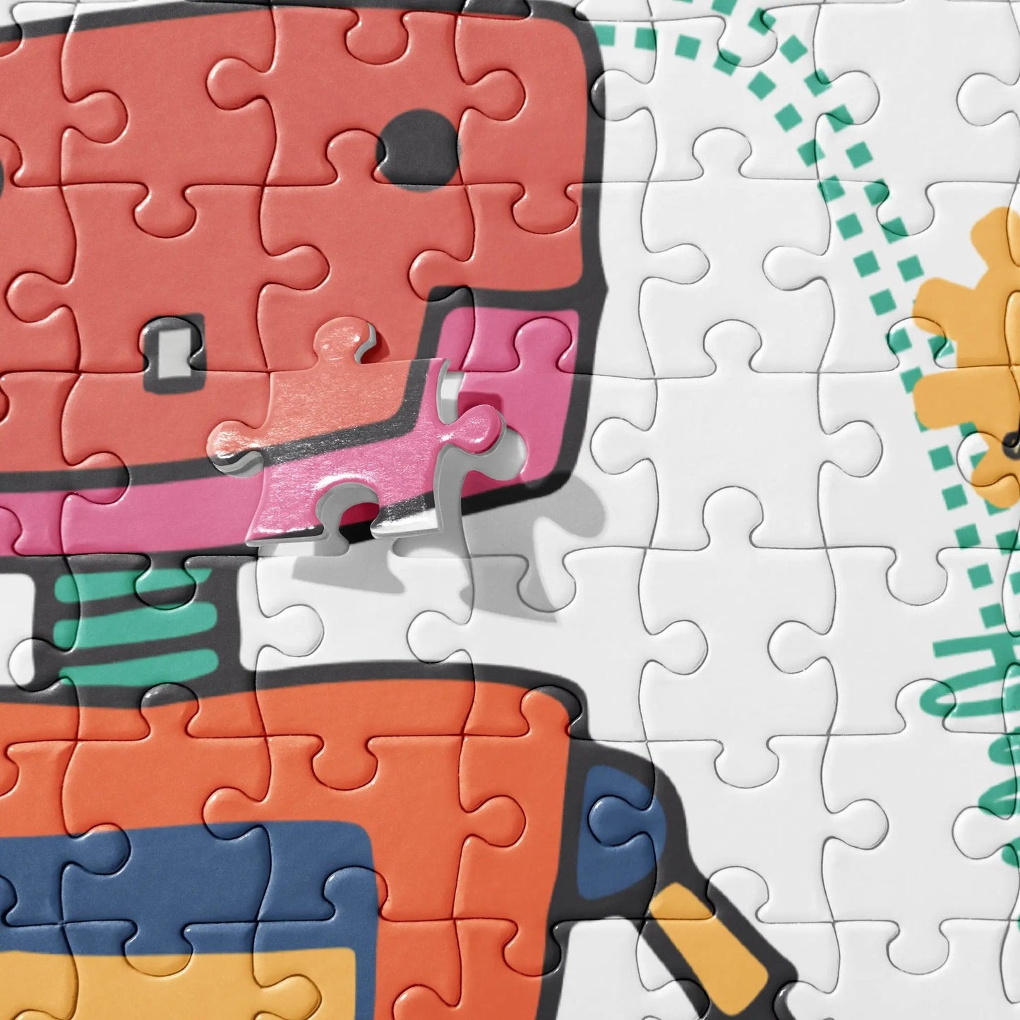 Grab your friends for a puzzle party and enjoy a fun, interactive experience with this exciting jigsaw puzzle. SHOP Now at The Wishful Fish KIDS
