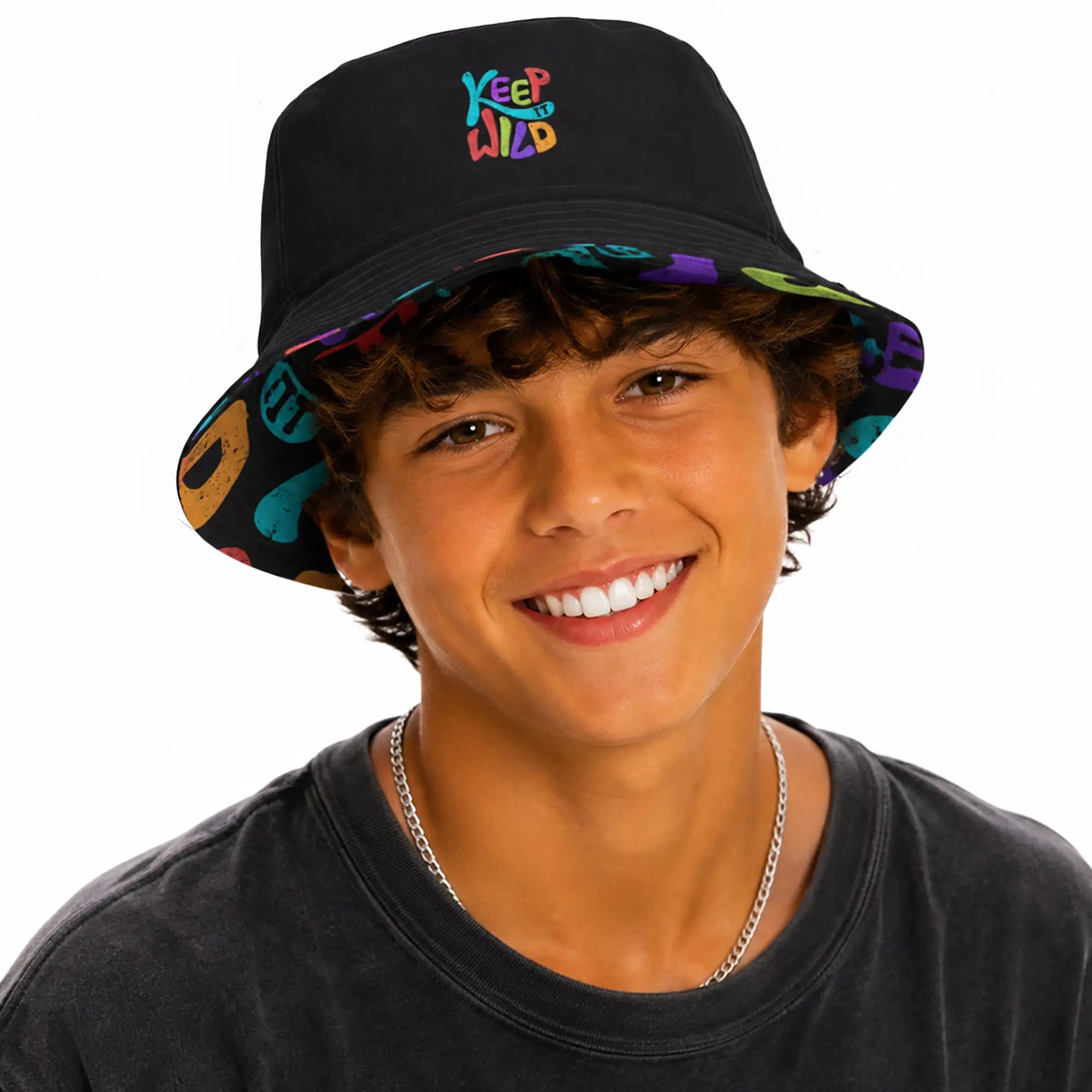 Reversible Bucket Hat — Fun Headwear for the Wild Side. SHOP Now at The Wishful Fish Kids