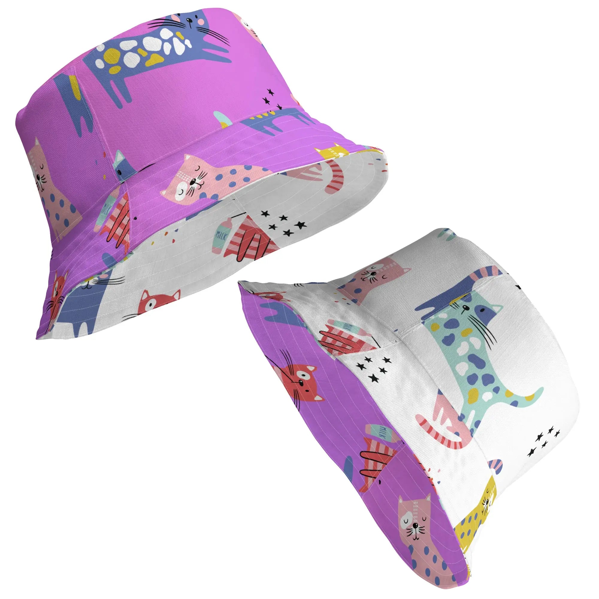 Fun Reversible Headwear with KITTY Style. SHOP Now at The Wishful Fish 