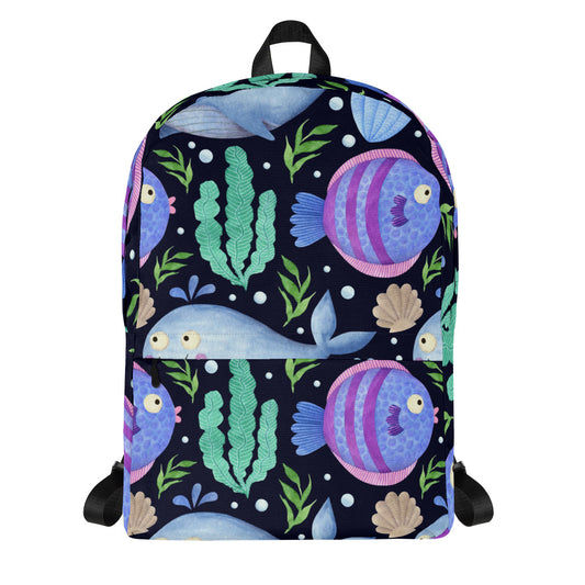SHOP the SEA CREATURES Backpack at The Wishful Fish KIDS. Cool and stylish kids backpacks are awesome things to have, fun gifts for all ages. 