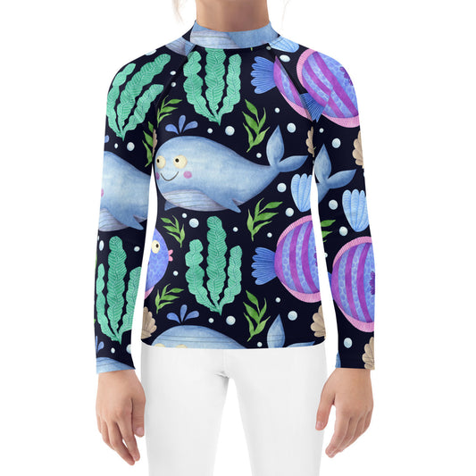 SHOP SEA CREATURES Rash Guard Shirt at The Wishful Fish KIDS. Colorful kids wear is both fun and functional. Fun accessories that kids love to wear.