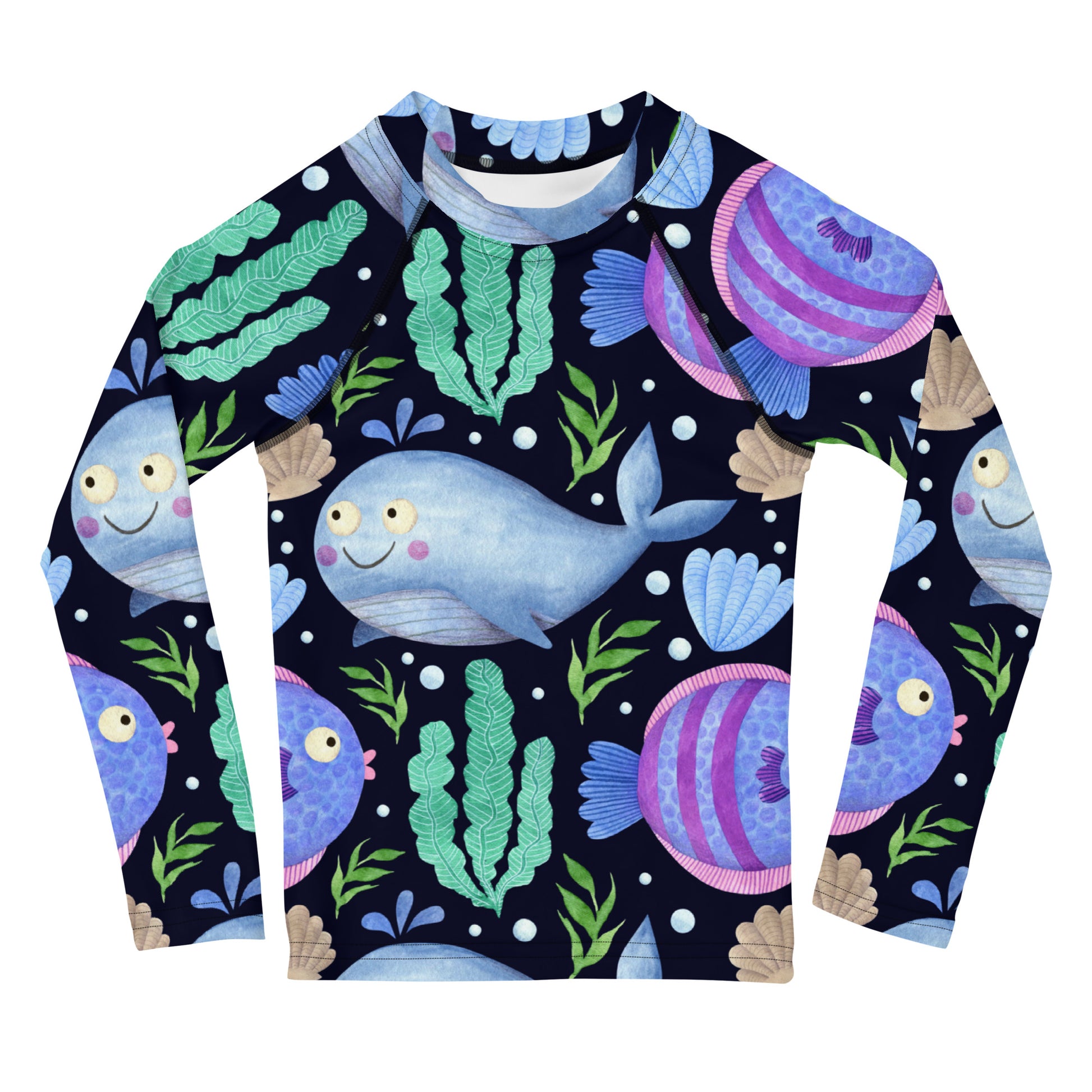 SHOP SEA CREATURES Rash Guard Shirt at The Wishful Fish KIDS. Our swim shirt makes a SPLASH as one of our super fun gifts. Grab yours today before it swims away!