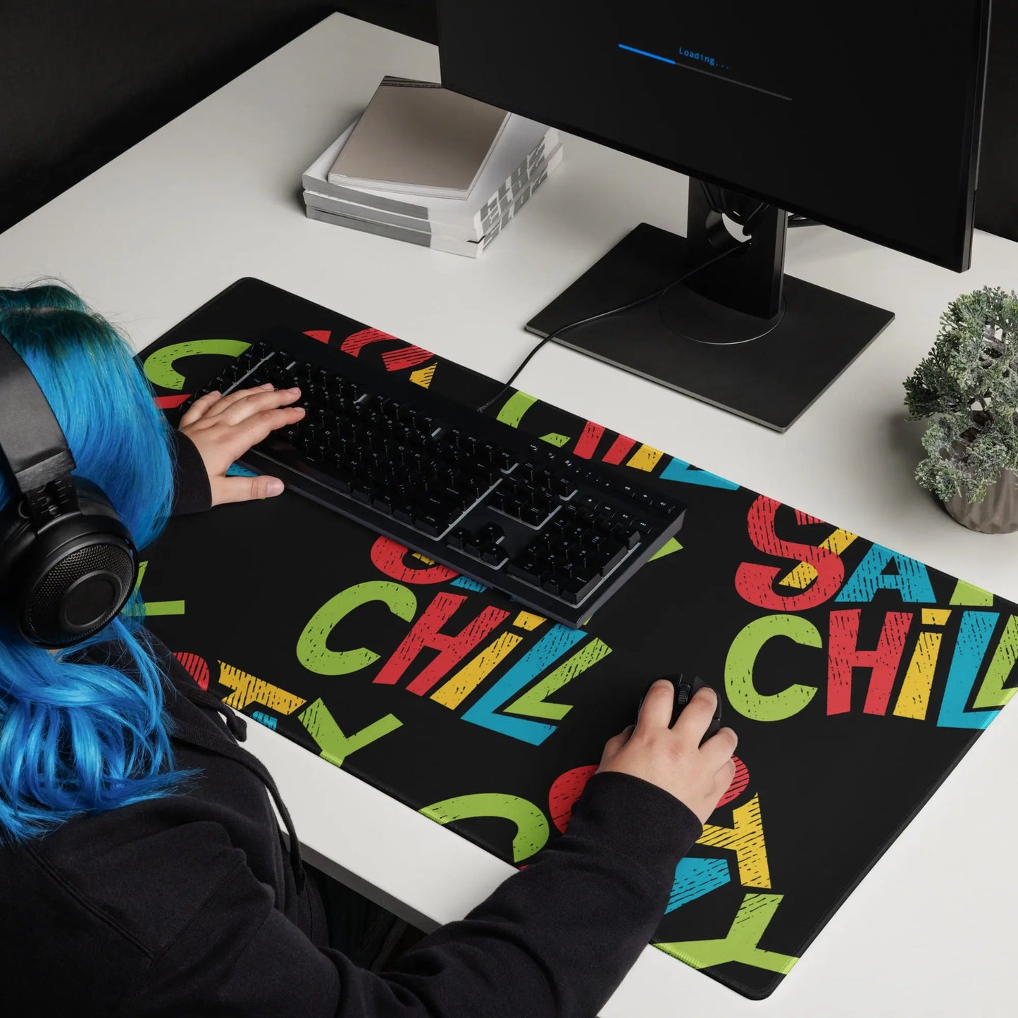 Lock in every move with the STAY CHILL Gaming Mouse Pad. SHOP Now at The Wishful Fish KIDS