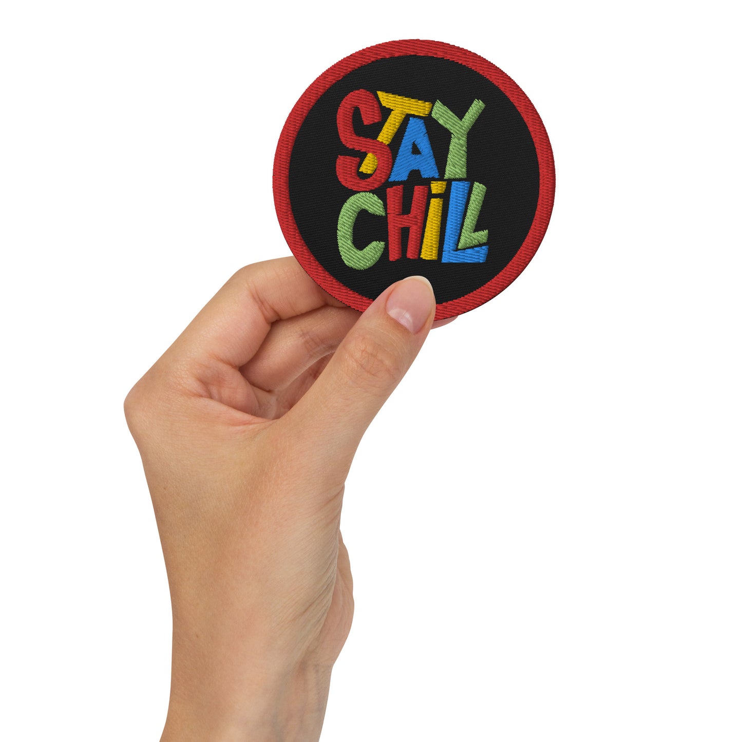 STAY CHILL Embroidered Patch - Premium Embroidered Patch from The Wishful Fish Kids - Just $18! Shop now at The Wishful Fish Kids