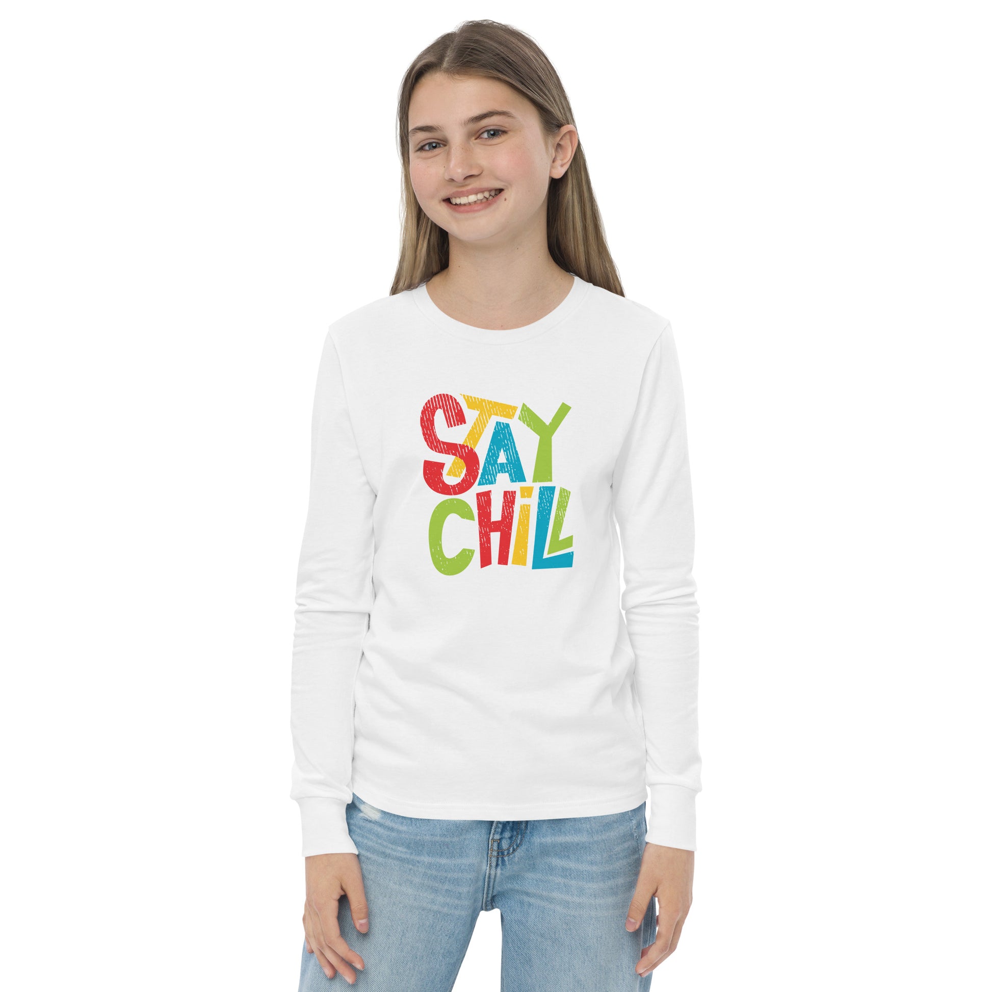 STAY CHILL Long Sleeve T Shirt - Premium Long Sleeve T Shirt from The Wishful Fish Kids - Just $29! Shop now at The Wishful Fish Kids