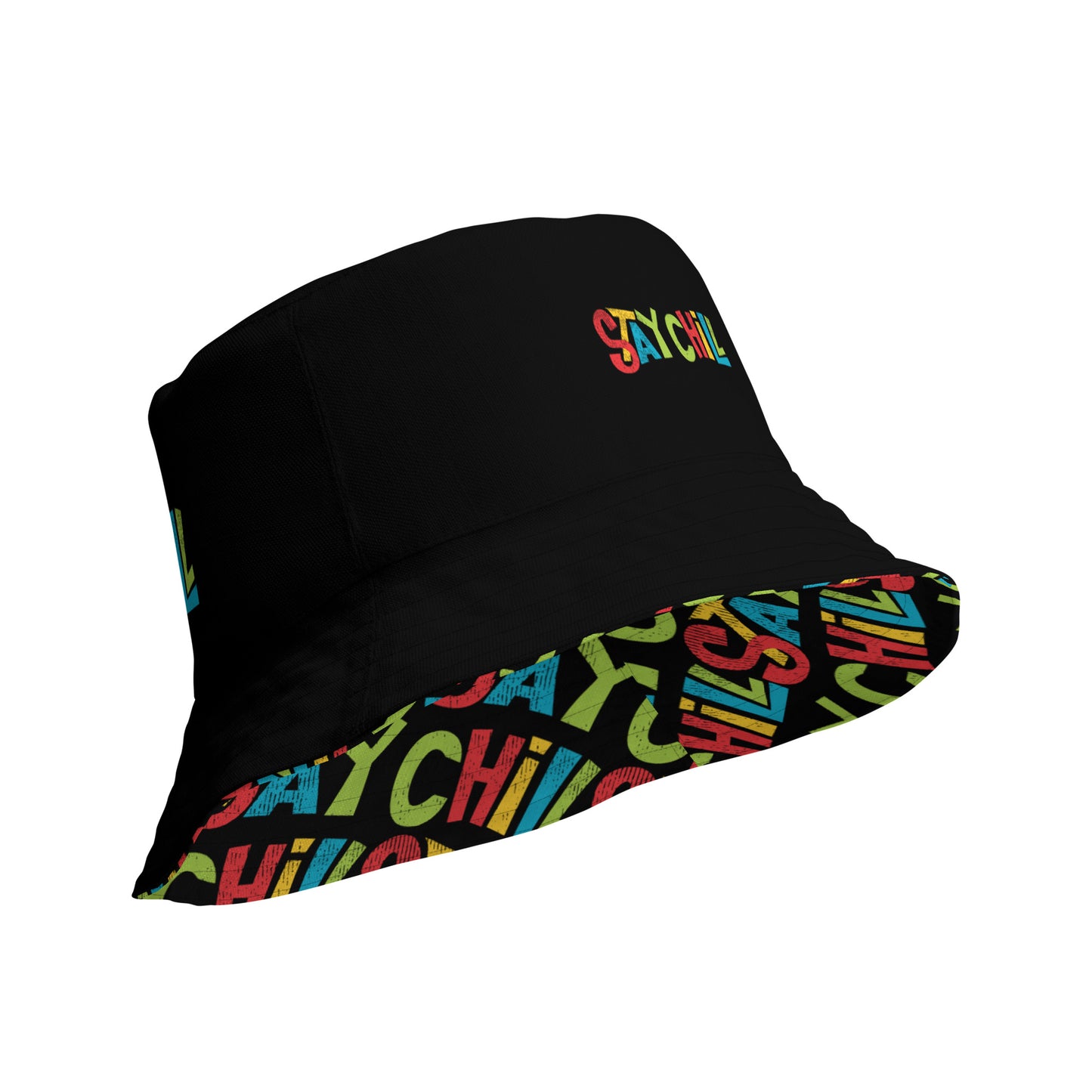 STAY CHILL Reversible Bucket Hat - Premium Bucket Hat from The Wishful Fish Kids - Just $28.50! Shop now at The Wishful Fish Kids