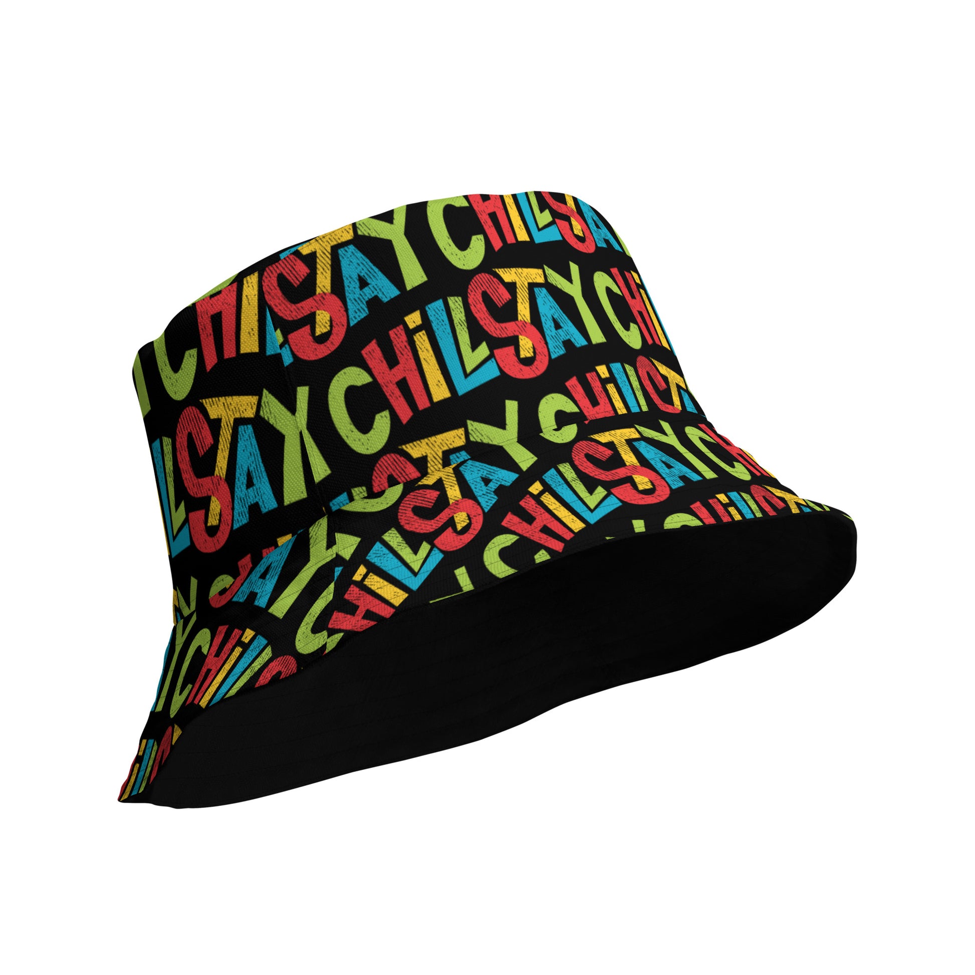 STAY CHILL Reversible Bucket Hat - Premium Bucket Hat from The Wishful Fish Kids - Just $28.50! Shop now at The Wishful Fish Kids