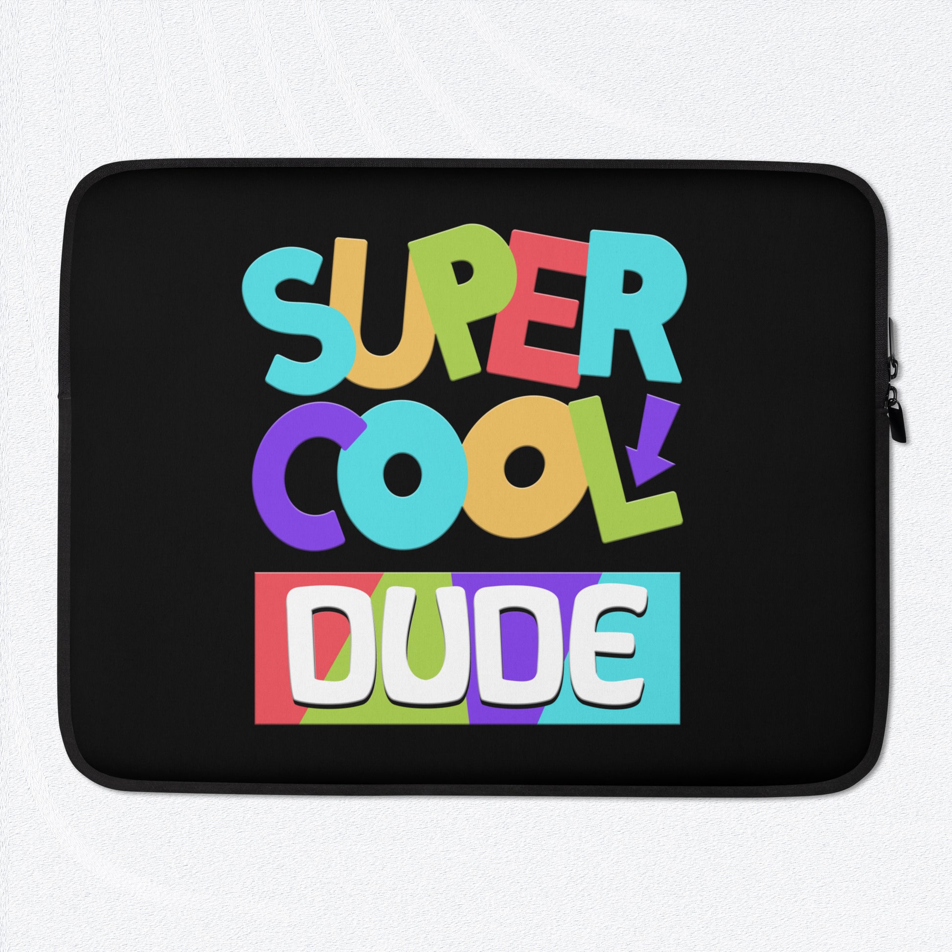 SUPER COOL DUDE Laptop Sleeve  Sizes 13" & 15" - Premium Laptop Sleeve from The Wishful Fish Kids - Just $28.00! Shop now at The Wishful Fish Kids