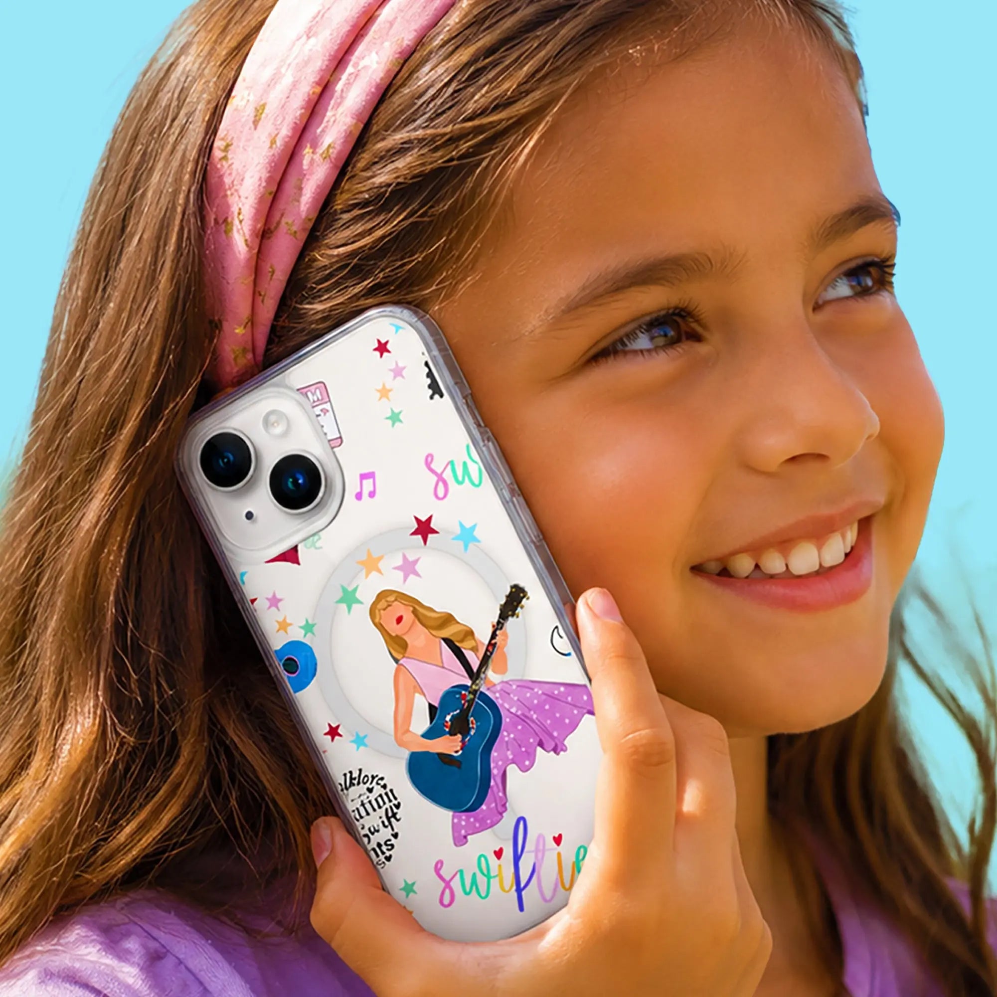 For Swifties who want their Phone to Look Fearless. SHOP Now at The Wishful Fish KIDS