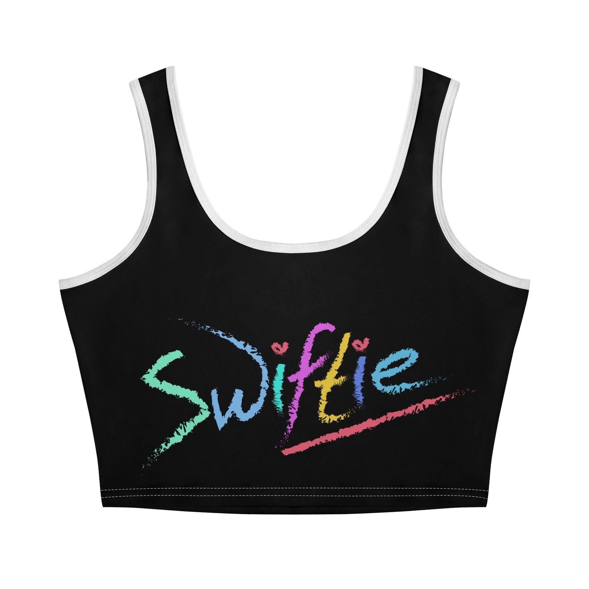 Rock your Swiftie style with The SWIFTIE Teens Stretch Crop Top! Comfy, stylish, and perfect for every Taylor Swift fan. Shop now at The Wishful Fish KIDS