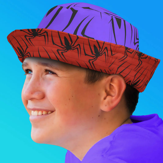 Double the Fun with a Spider Reversible Bucket Hat. SHOP Now at The Wishful Fish