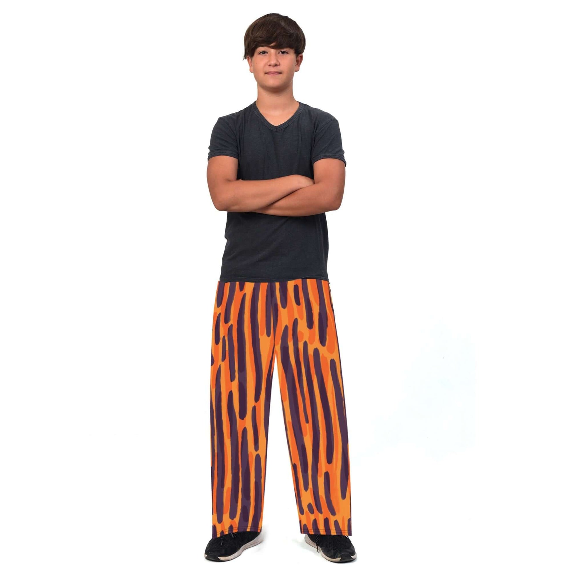 Zebra Stripes Unisex Wide Leg Pants - Premium Wide Leg Pants from The Wishful Fish Kids - Just $40! Shop now at The Wishful Fish Kids