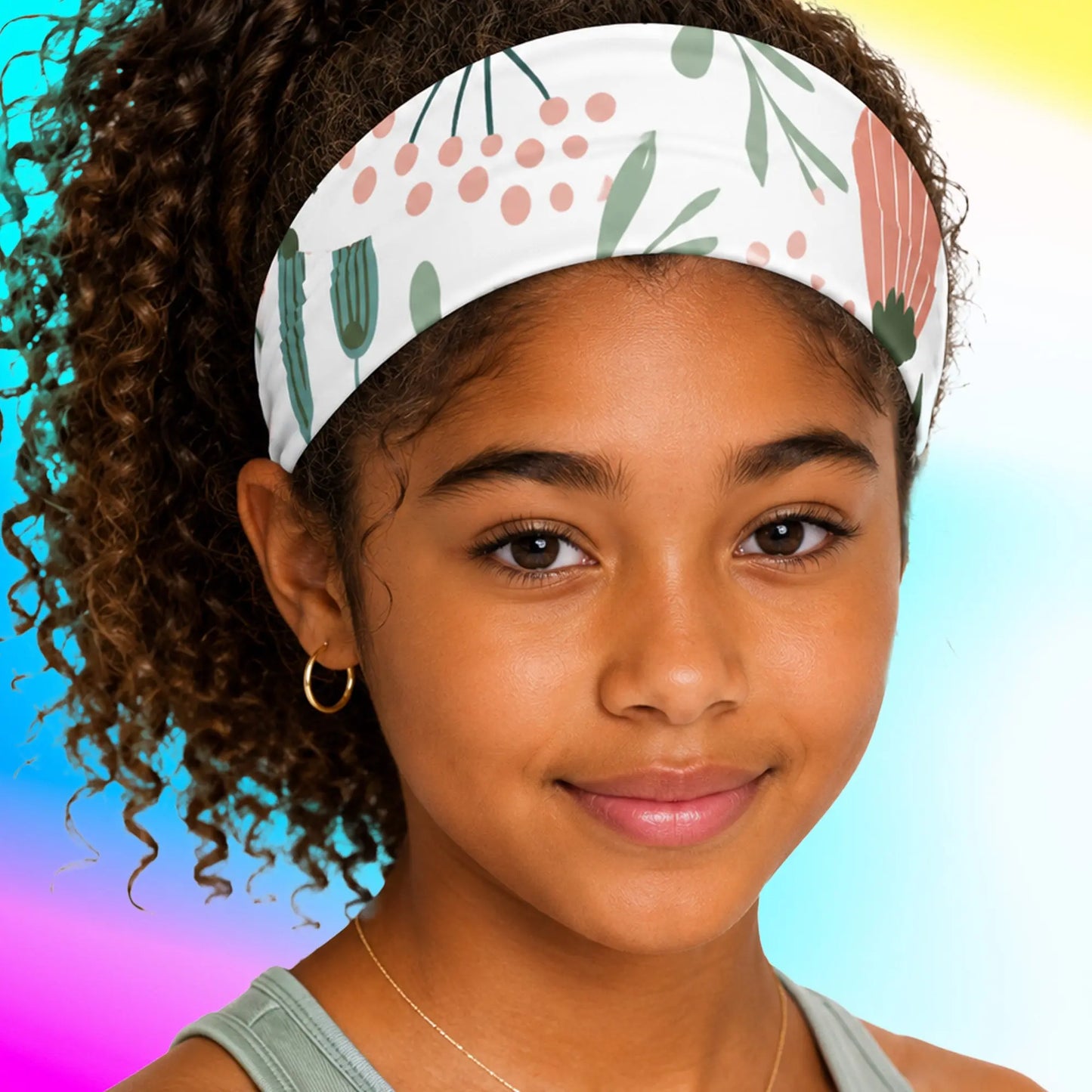 Summer Floral Headband — Vibrant, Comfortable Accessory for Effortless Style! The Wishful Fish Kids