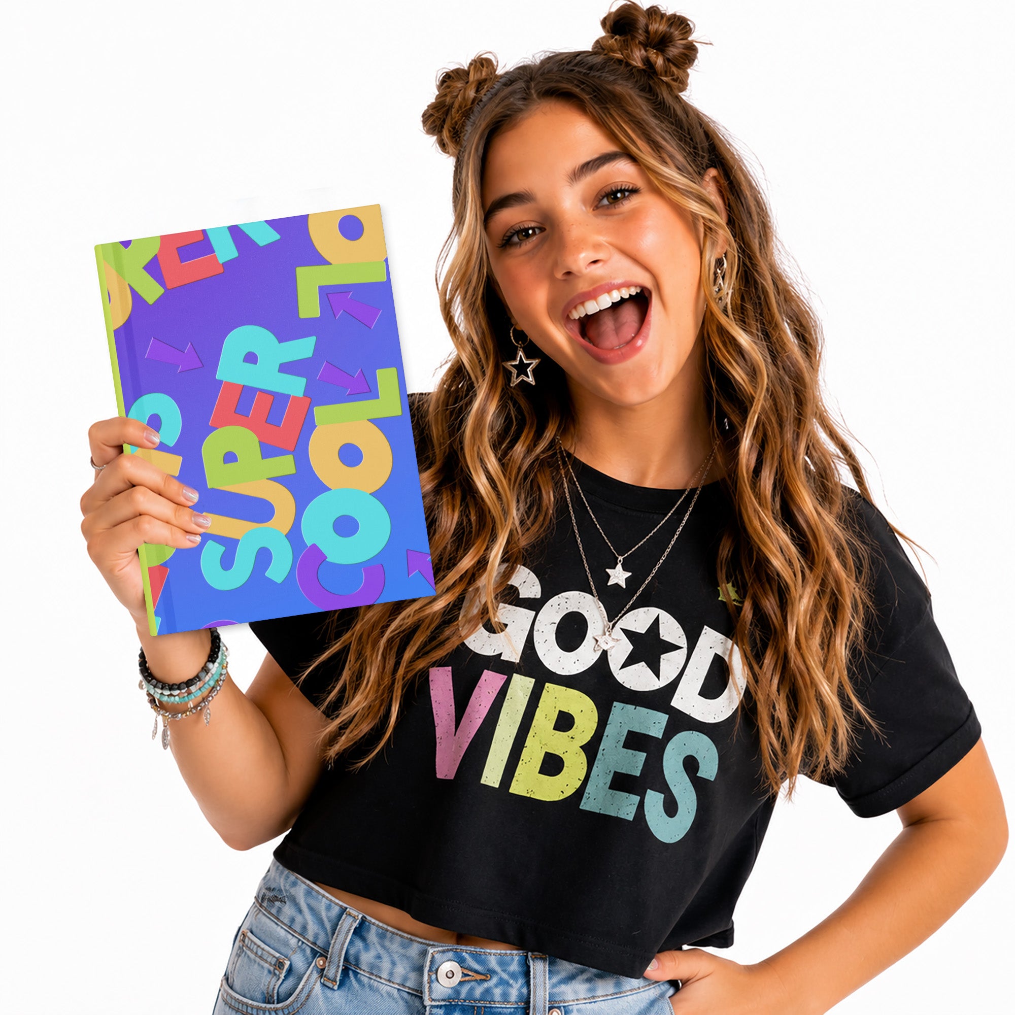 Bring the doodles, and all your Big Ideas — this Super Cool Journal can Handle It. SHOP Now at The Wishful Fish KIDS