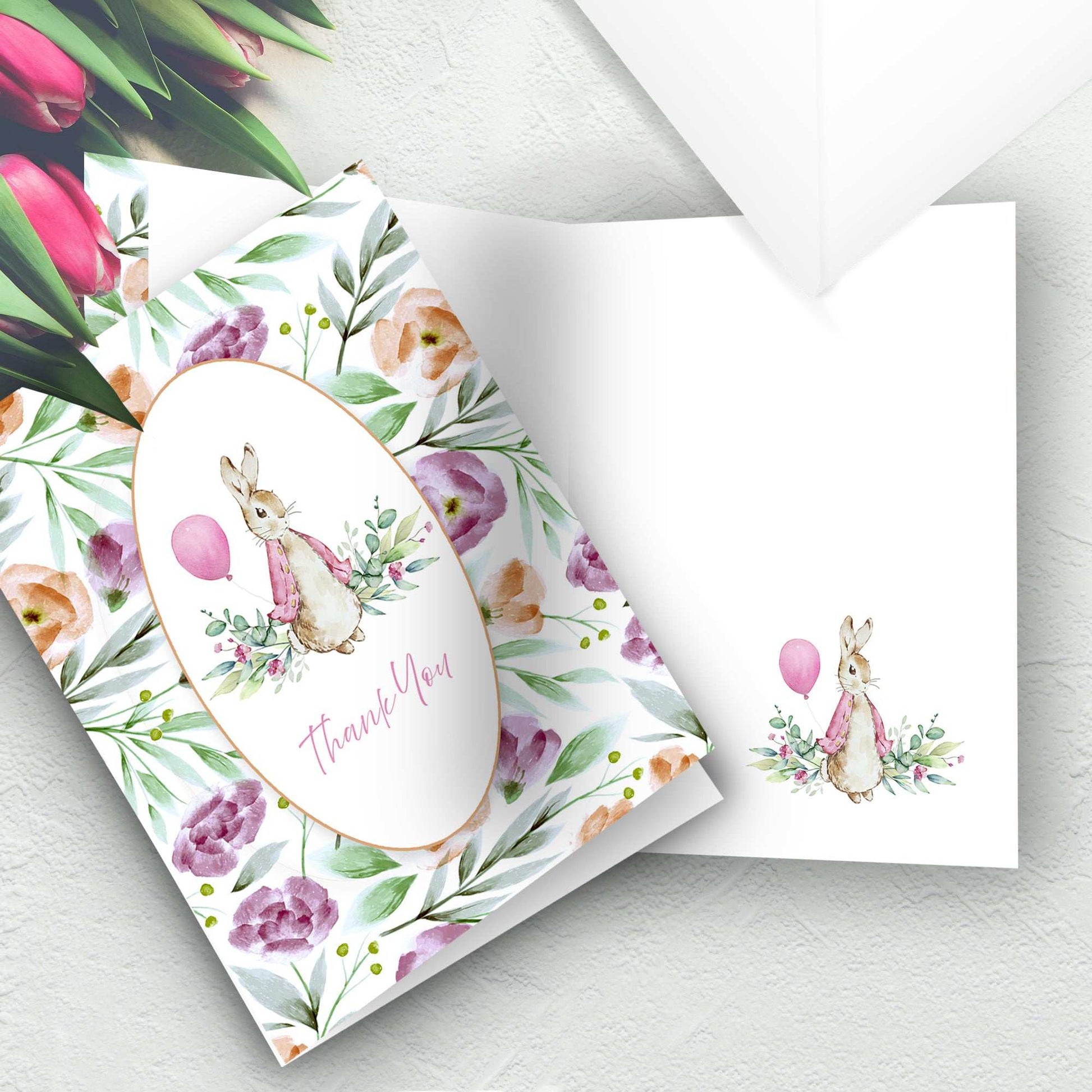 Say 'thank you' in the sweetest way with our Peter Rabbit Pink Thank You Cards! This charming 5-pack features the beloved Peter Rabbit. Shop now at The Wishful Fish Kids