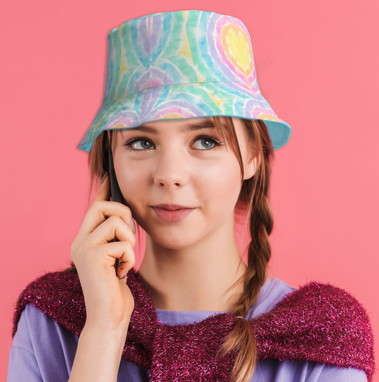 TIE-DYE Reversible Bucket Hat - Premium Bucket Hat from The Wishful Fish Kids - Just $28.50! Shop now at The Wishful Fish Kids