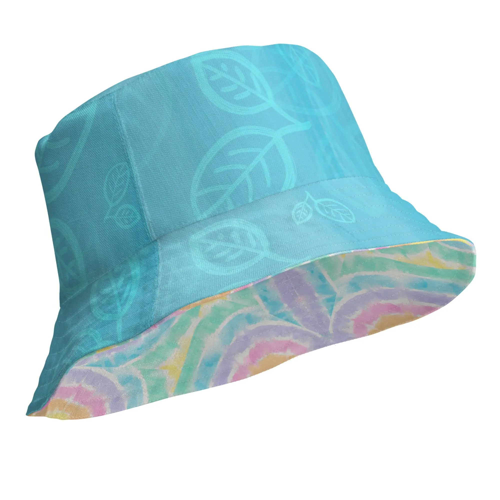 A Reversible Tie Dye Bucket Hat Bursting with Tie Dye Fun.  SHOP Now at The Wishful Fish Kids