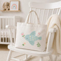 WELCOME BABY Tote Bag — A Sweet Tote for a New Baby Gift! The Wishful Fish KIDS