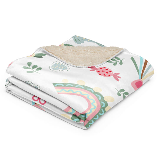 WELCOME BABY Sherpa Blanket - Premium Baby Sherpa Blanket from The Wishful Fish Kids - Just $34! Shop now at The Wishful Fish Kids