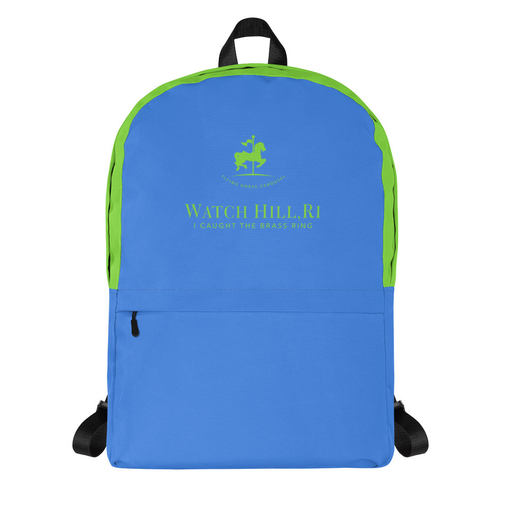 Watch Hill, Rhode Island "I CAUGHT THE BRASS RING" Backpack - Premium Backpack from The Wishful Fish Kids - Just $48.00! Shop now at The Wishful Fish Kids