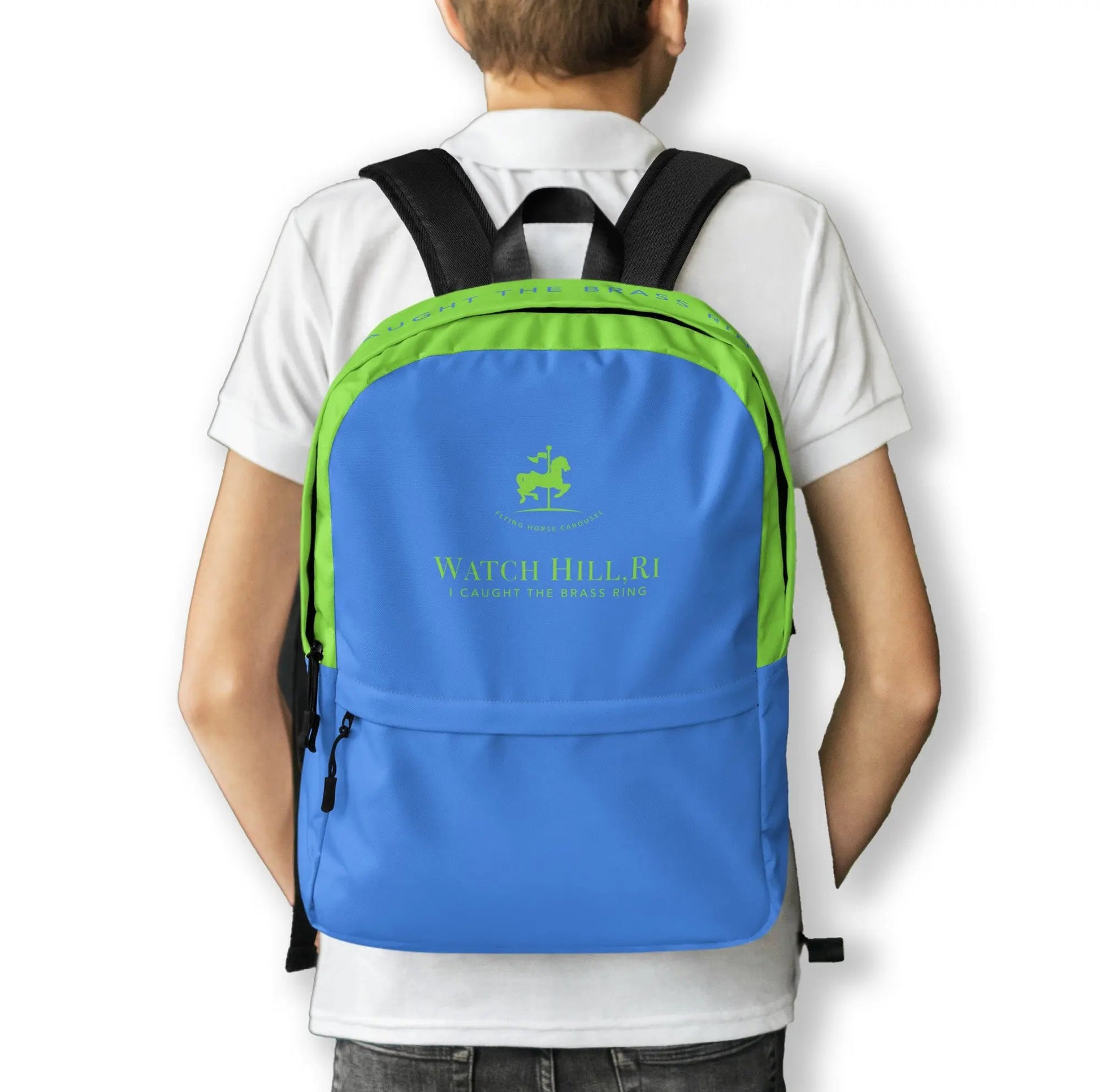 The BRASS RING Backpack is a fun and bold way to carry the spirit of summer adventures. SHOP now at The Wishful Fish KIDS