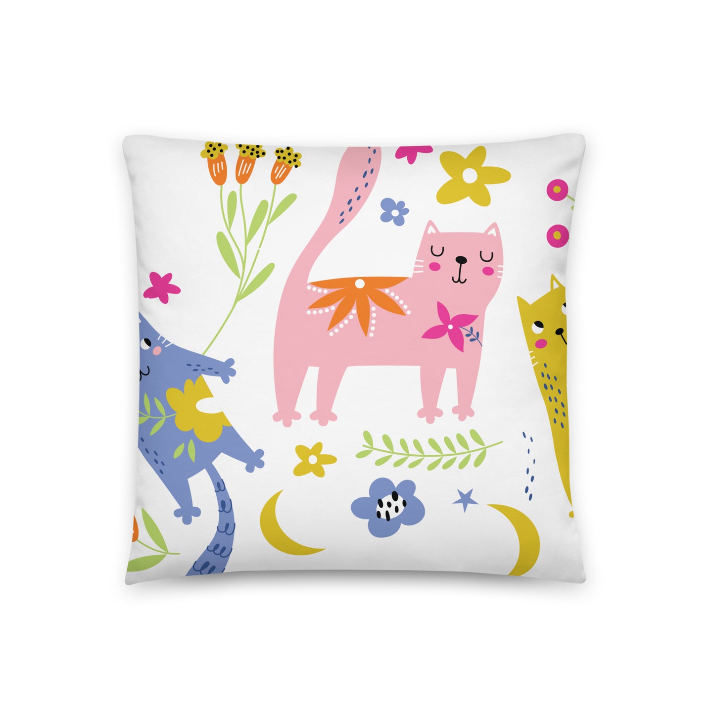 PLAYFUL KITTIES Pillows - Premium Pillows from The Wishful Fish Kids - Just $21! Shop now at The Wishful Fish Kids