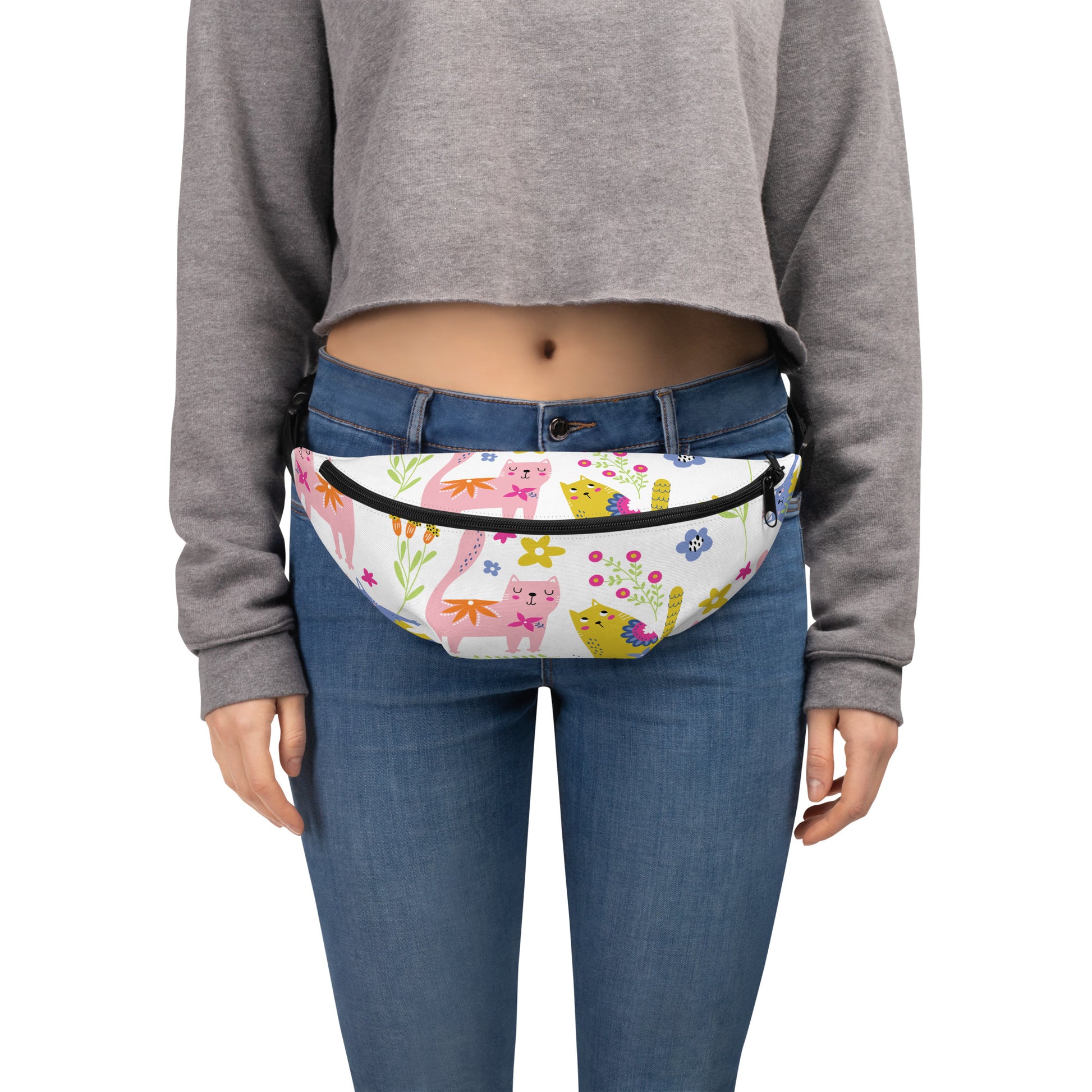 PLAYFUL KITTES Fanny Pack - Premium Fanny Pack from The Wishful Fish Kids - Just $27! Shop now at The Wishful Fish Kids