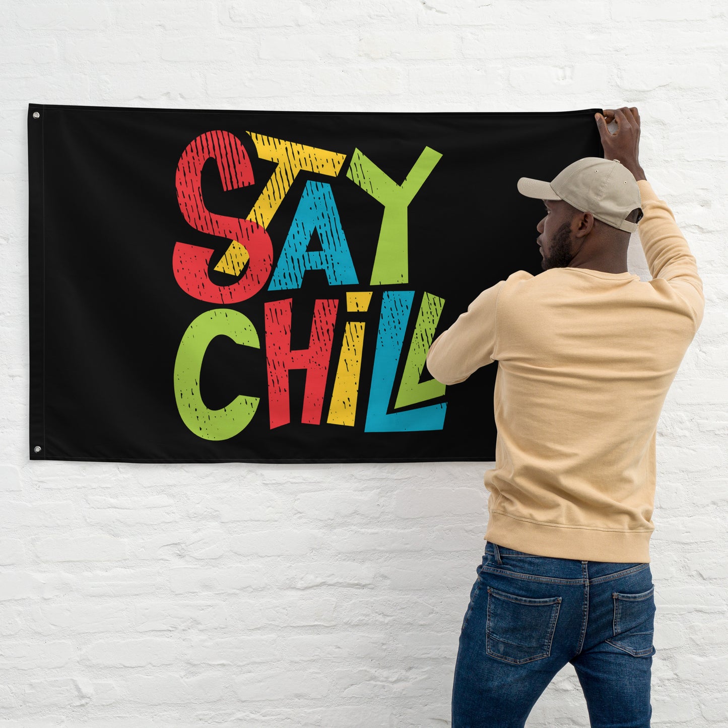 STAY CHILL Flag - Premium Flag from The Wishful Fish Kids - Just $34.50! Shop now at The Wishful Fish Kids