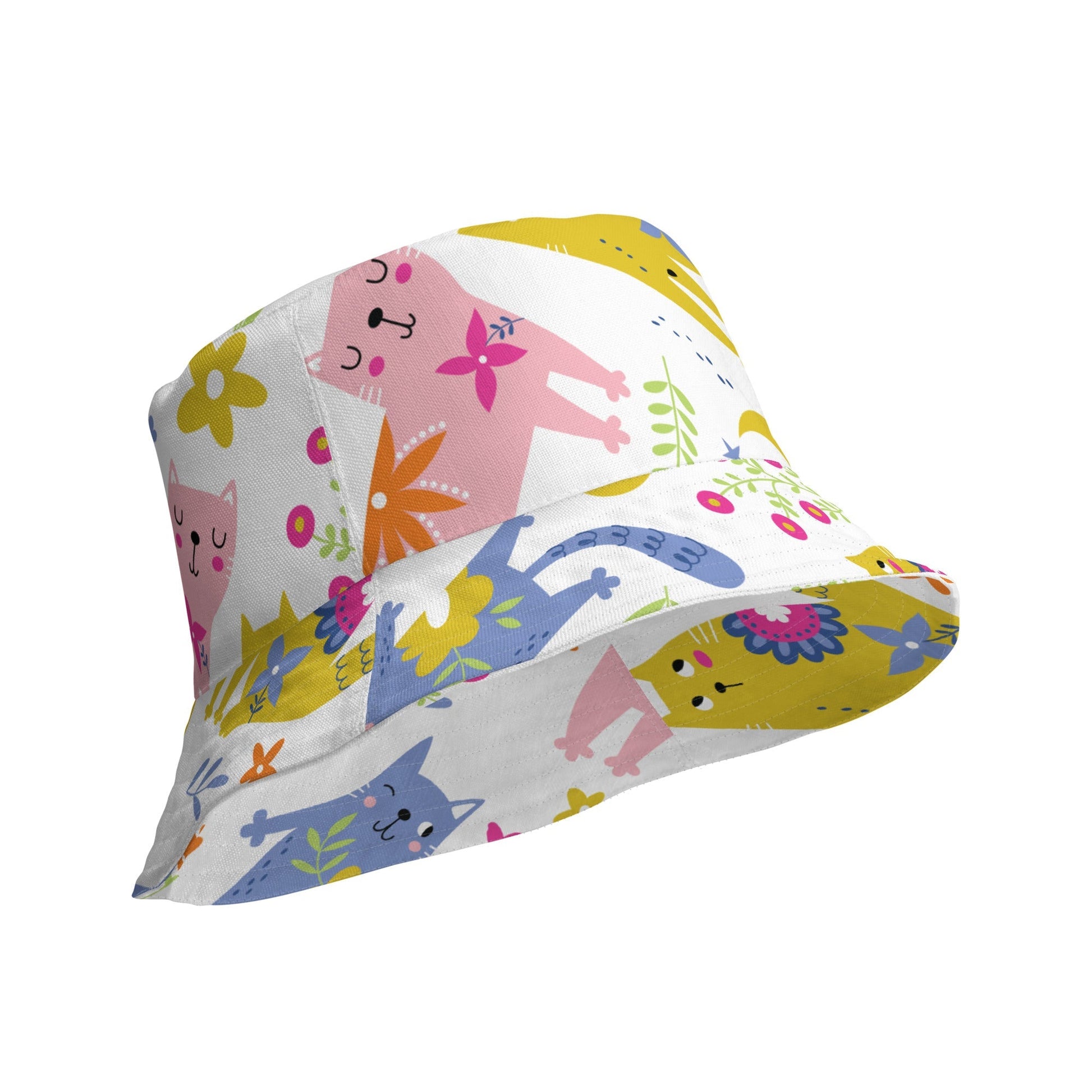 PLAYFUL KITTIES Bucket Hat - Premium Bucket Hat from The Wishful Fish Kids - Just $28.50! Shop now at The Wishful Fish Kids