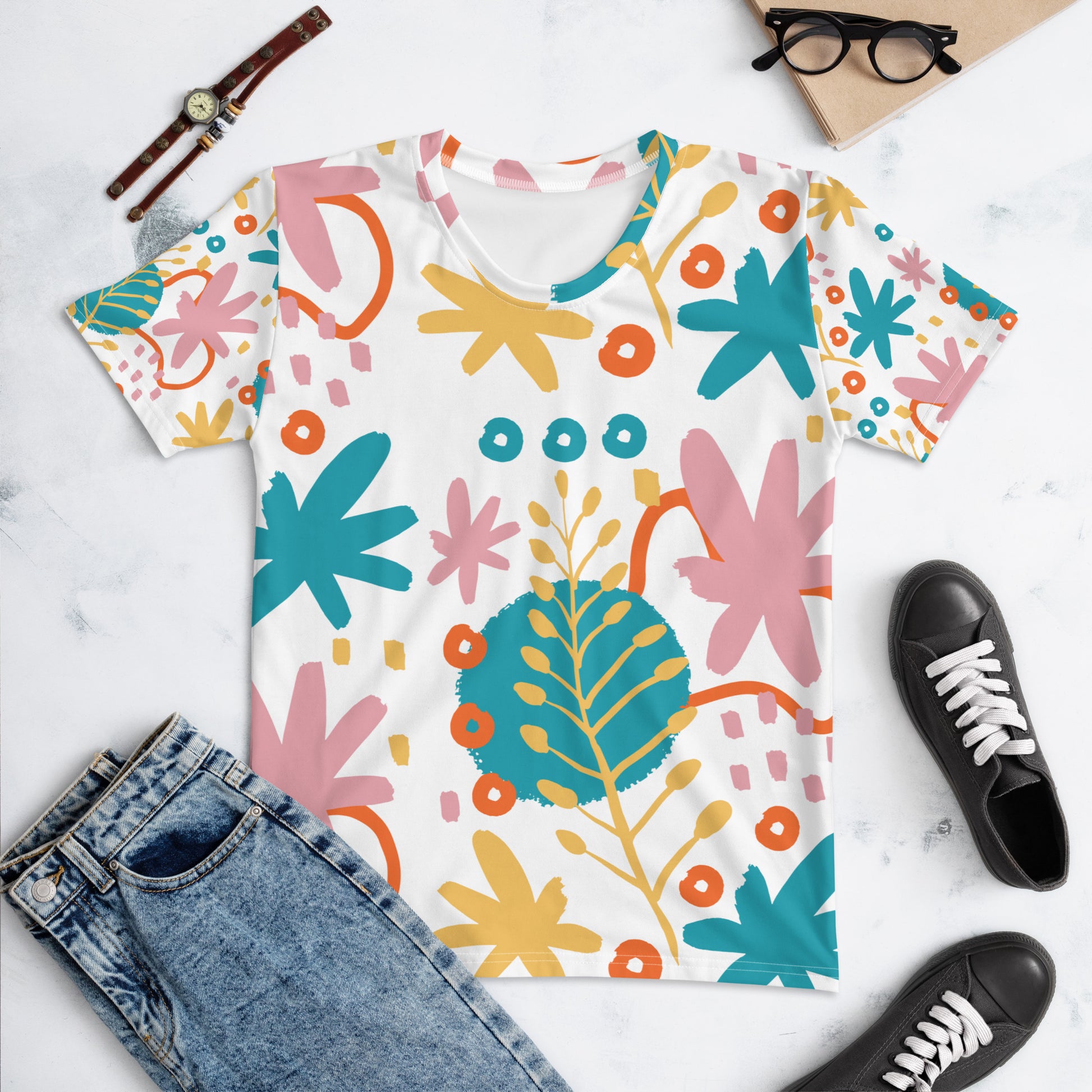 BOTANICAL Print Cropped Tee - Premium Cropped Tee from The Wishful Fish Kids - Just $34! Shop now at The Wishful Fish Kids