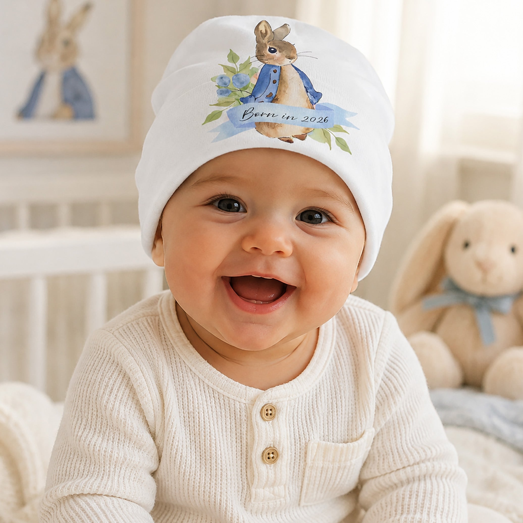 Peter Rabbit Baby Beanie Hat — Cozy Storybook Style for Your Little Bunny