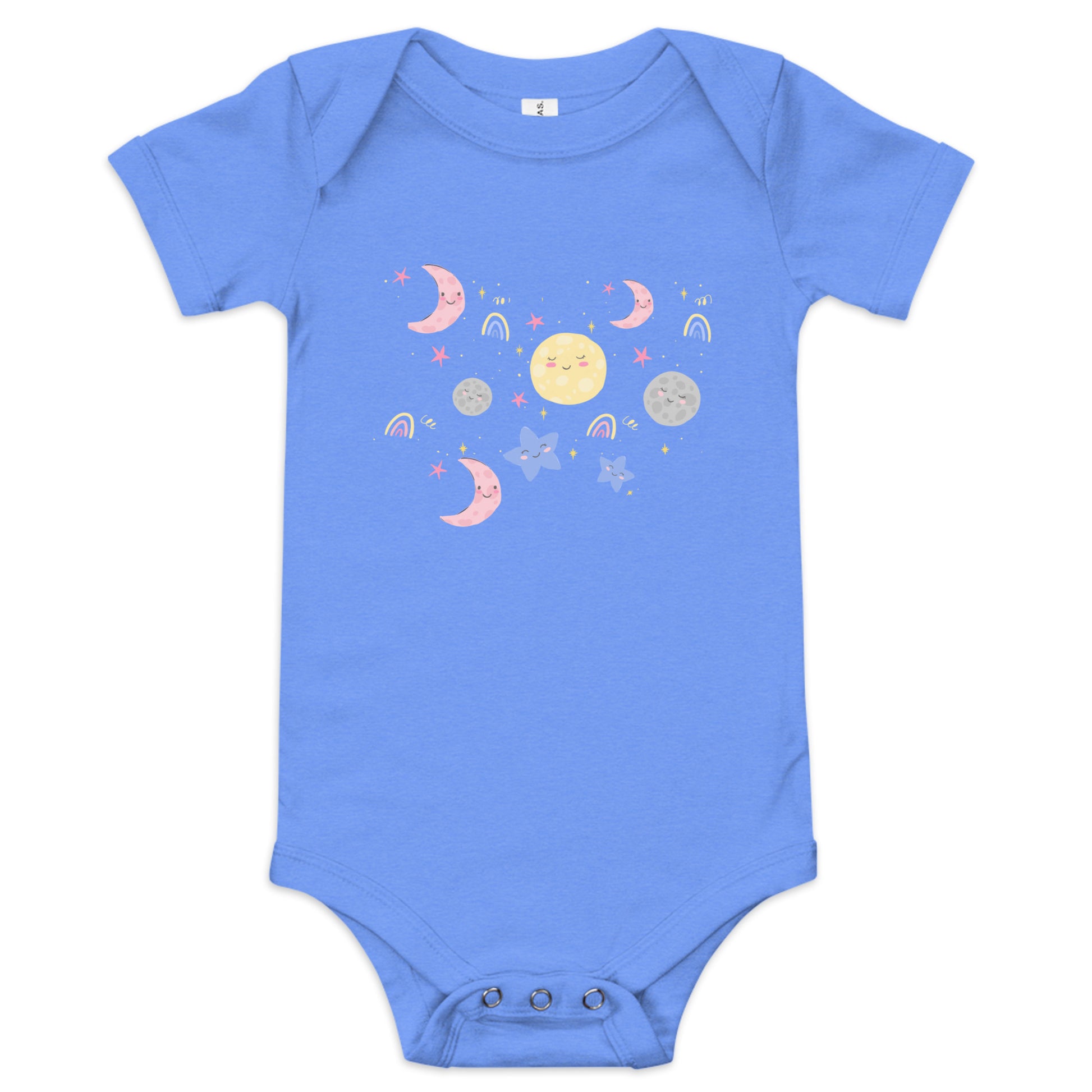 Spread love with our MOON & STARS One Piece! An ideal gift for a new baby. SHOP The Wishful Fish KIDS