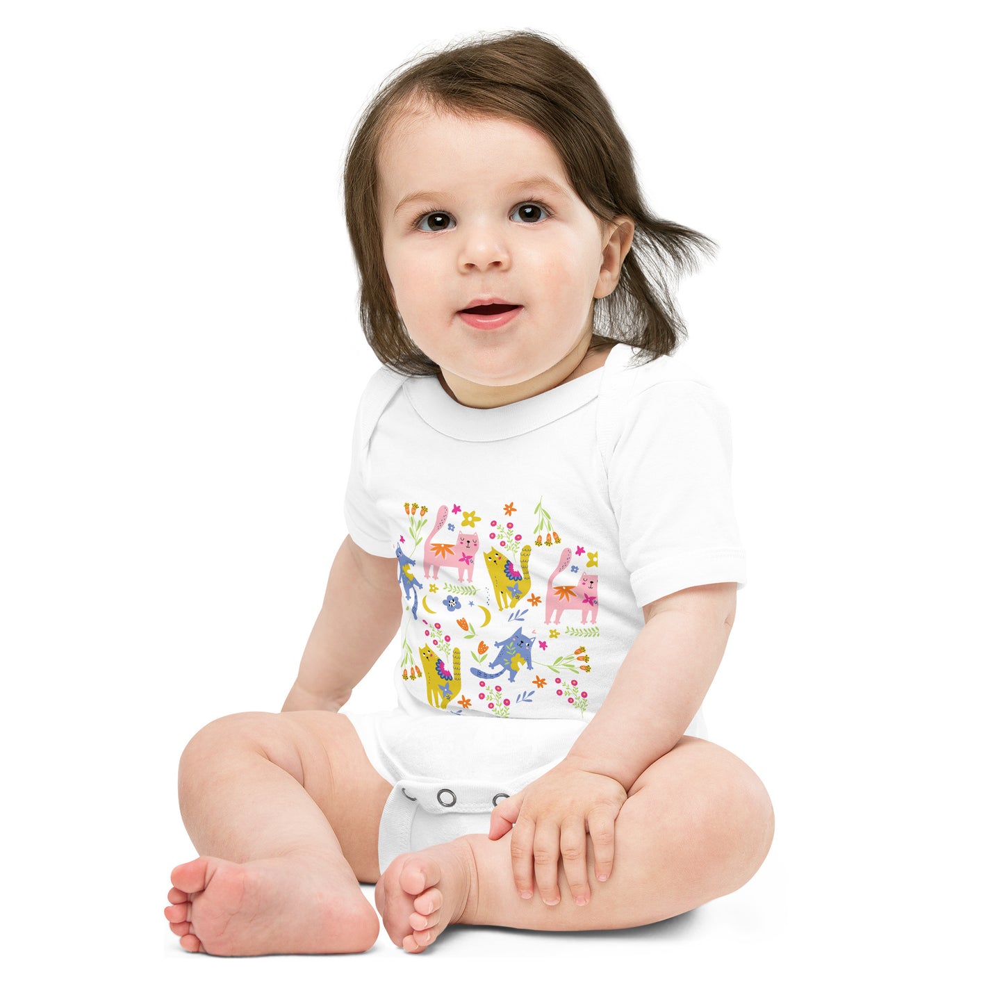 PLAYFUL KITTIES One Piece - Premium One Piece from The Wishful Fish Kids - Just $23! Shop now at The Wishful Fish Kids