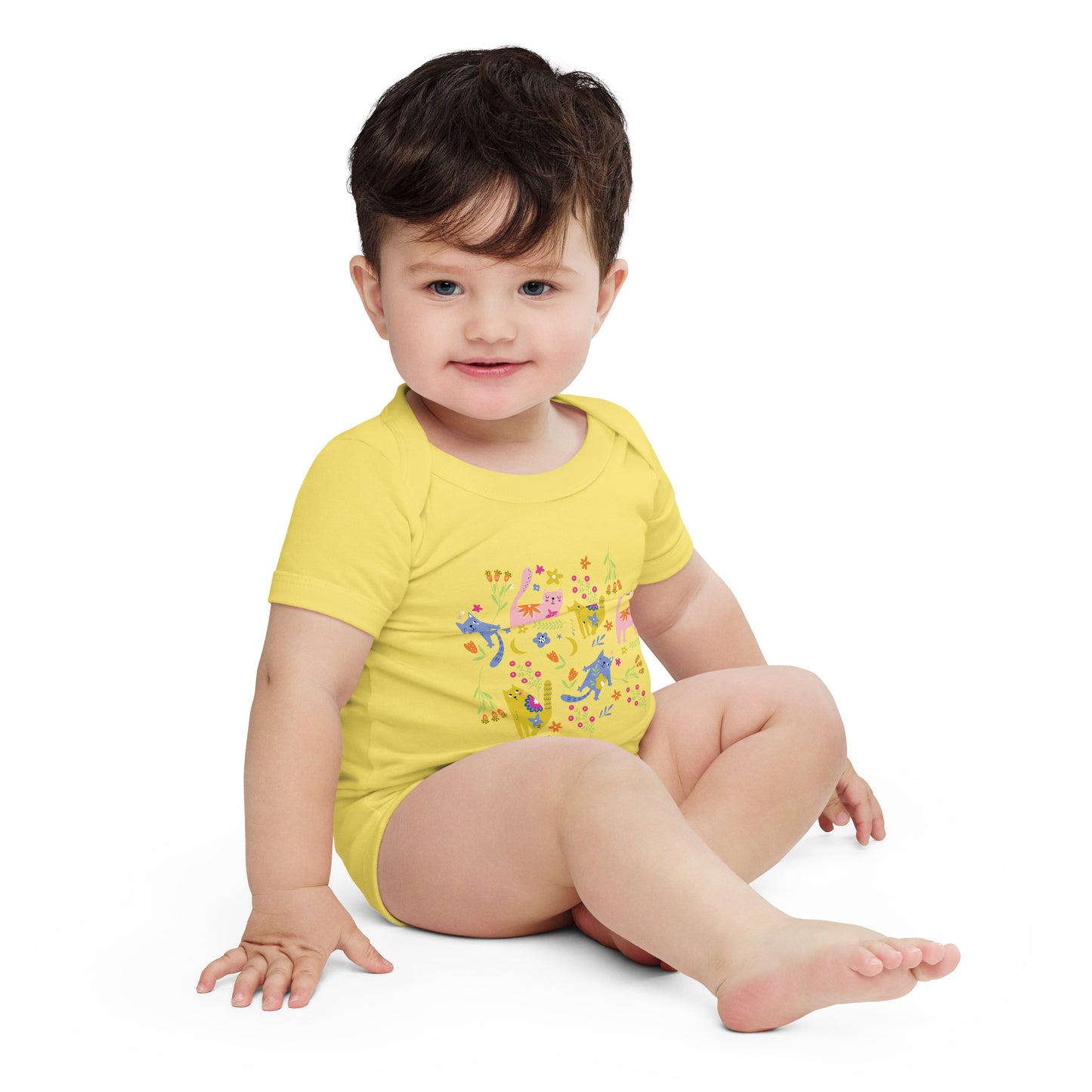 PLAYFUL KITTIES One Piece - Premium One Piece from The Wishful Fish Kids - Just $23! Shop now at The Wishful Fish Kids