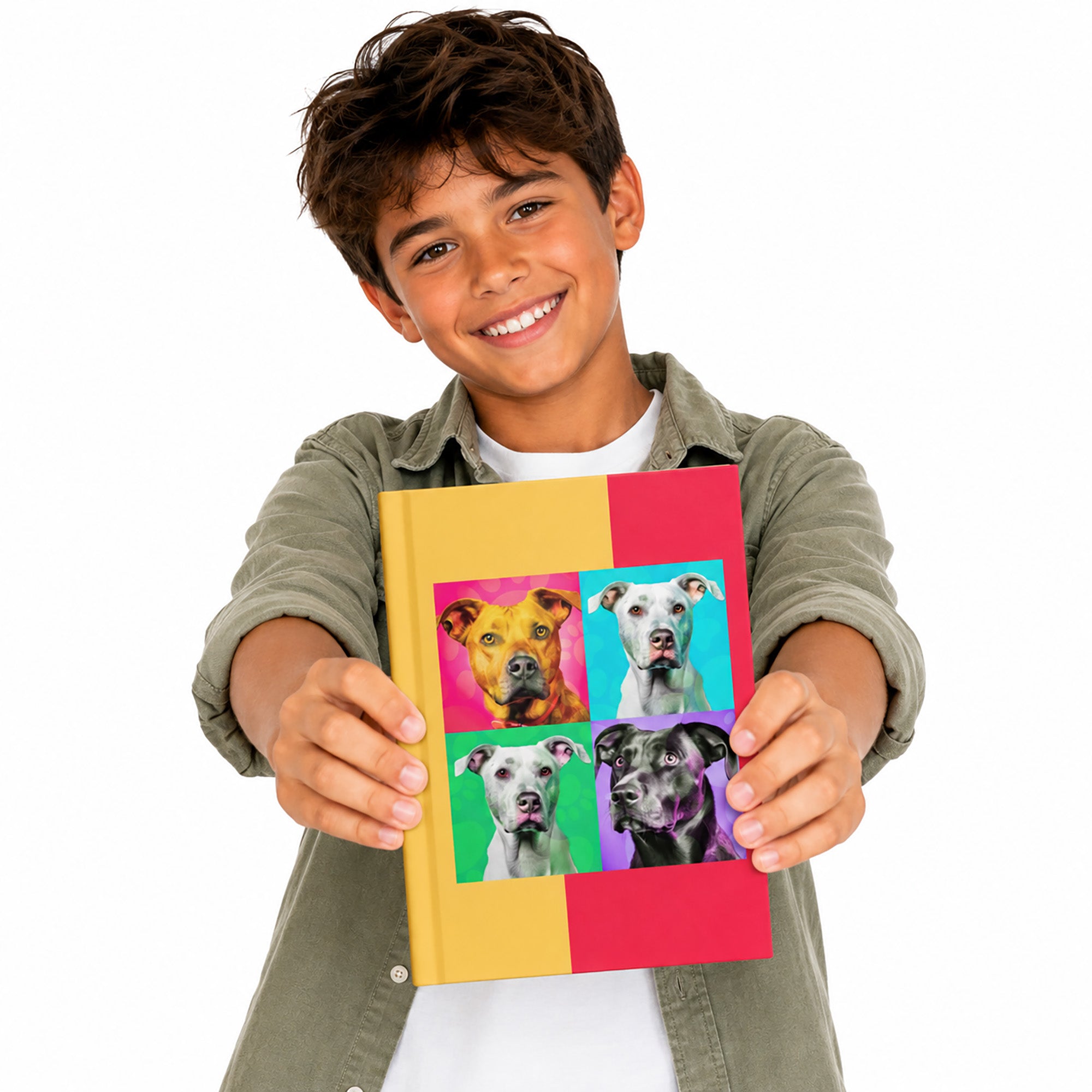 Colorful Dog Diary Journal For Kids Who Think in Color